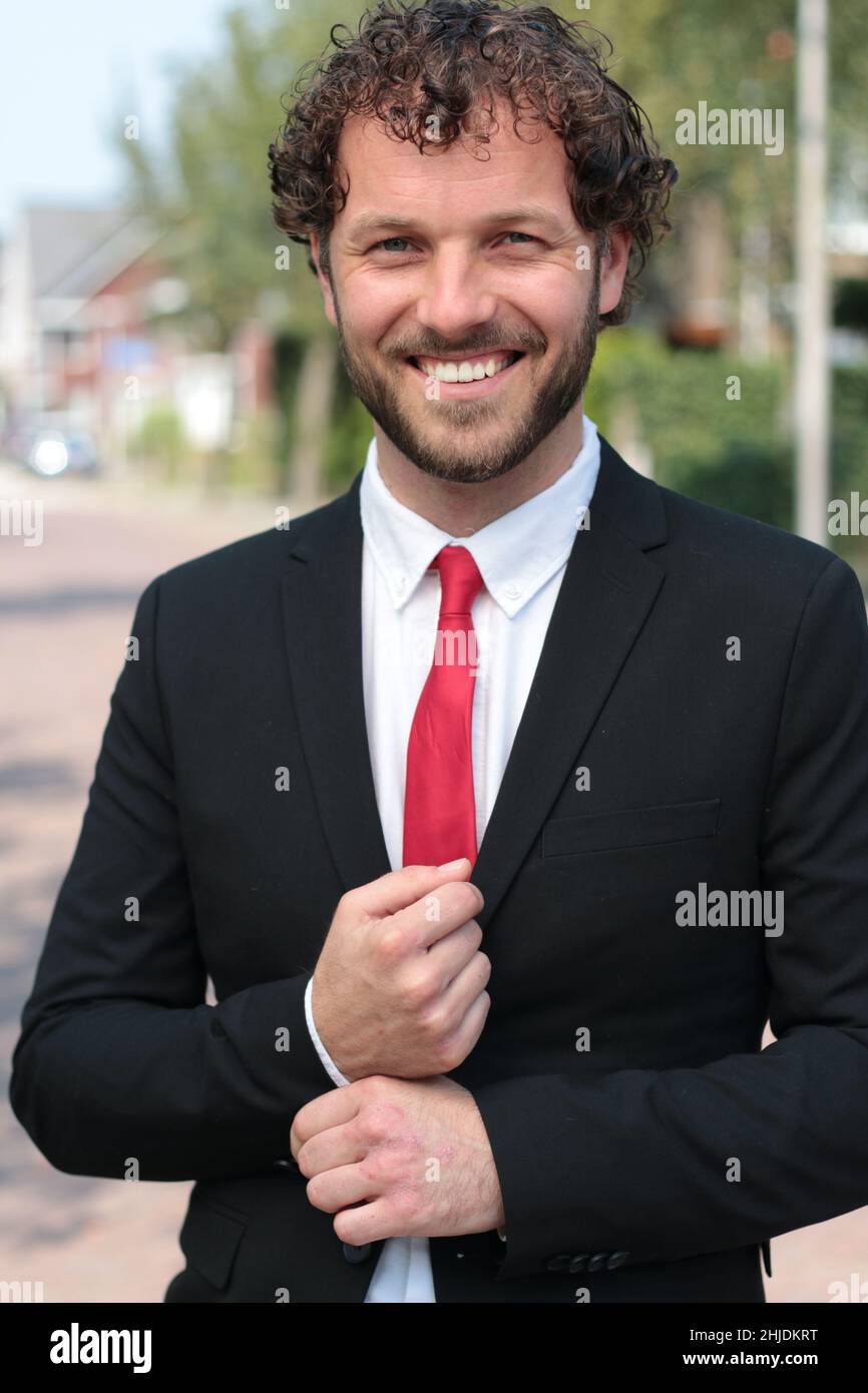 Portrait of a man outside Stock Photo - Alamy