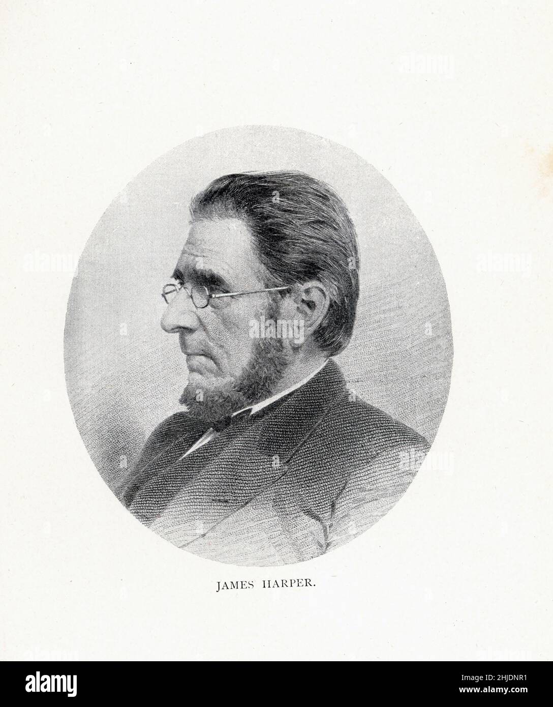 James Harper (1795 –1869), was an American publisher and politician in the early-to-mid 19th century. Stock Photo