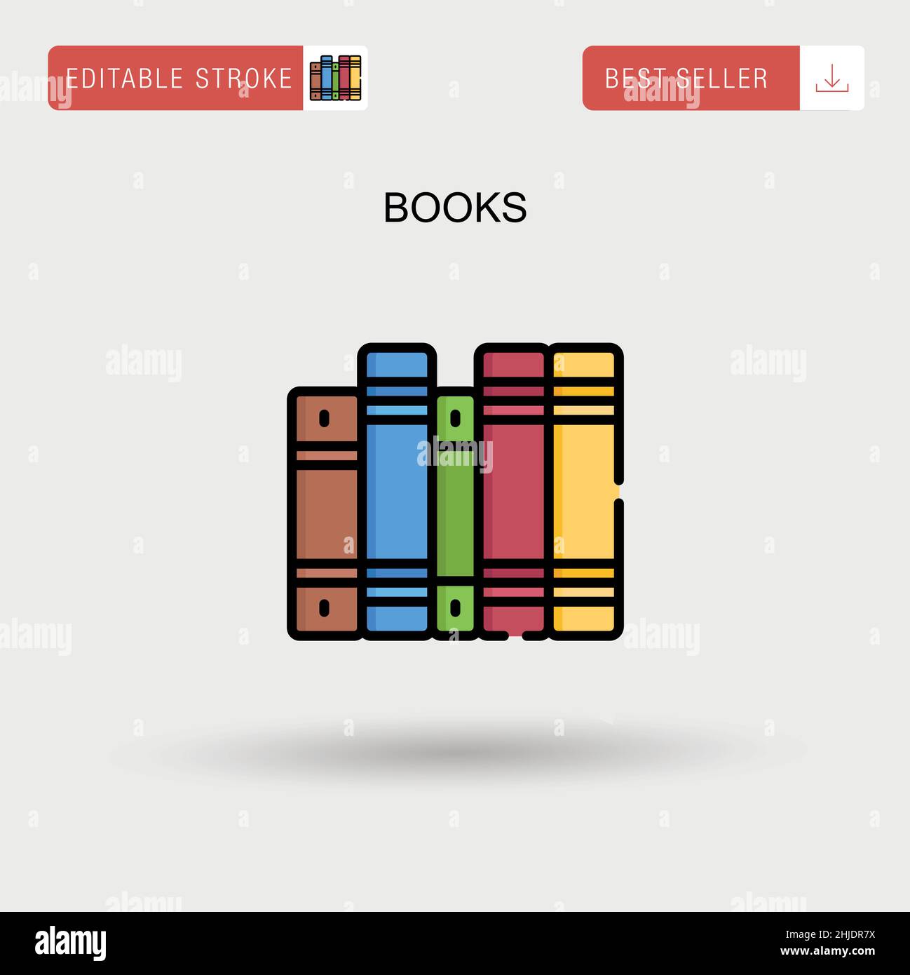 Books Simple vector icon Stock Vector Image & Art - Alamy