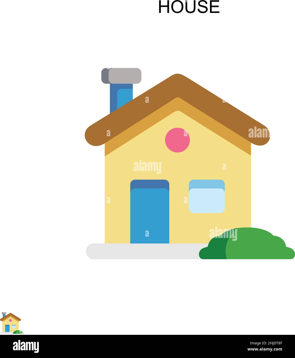 House Simple vector icon. Illustration symbol design template for web ...