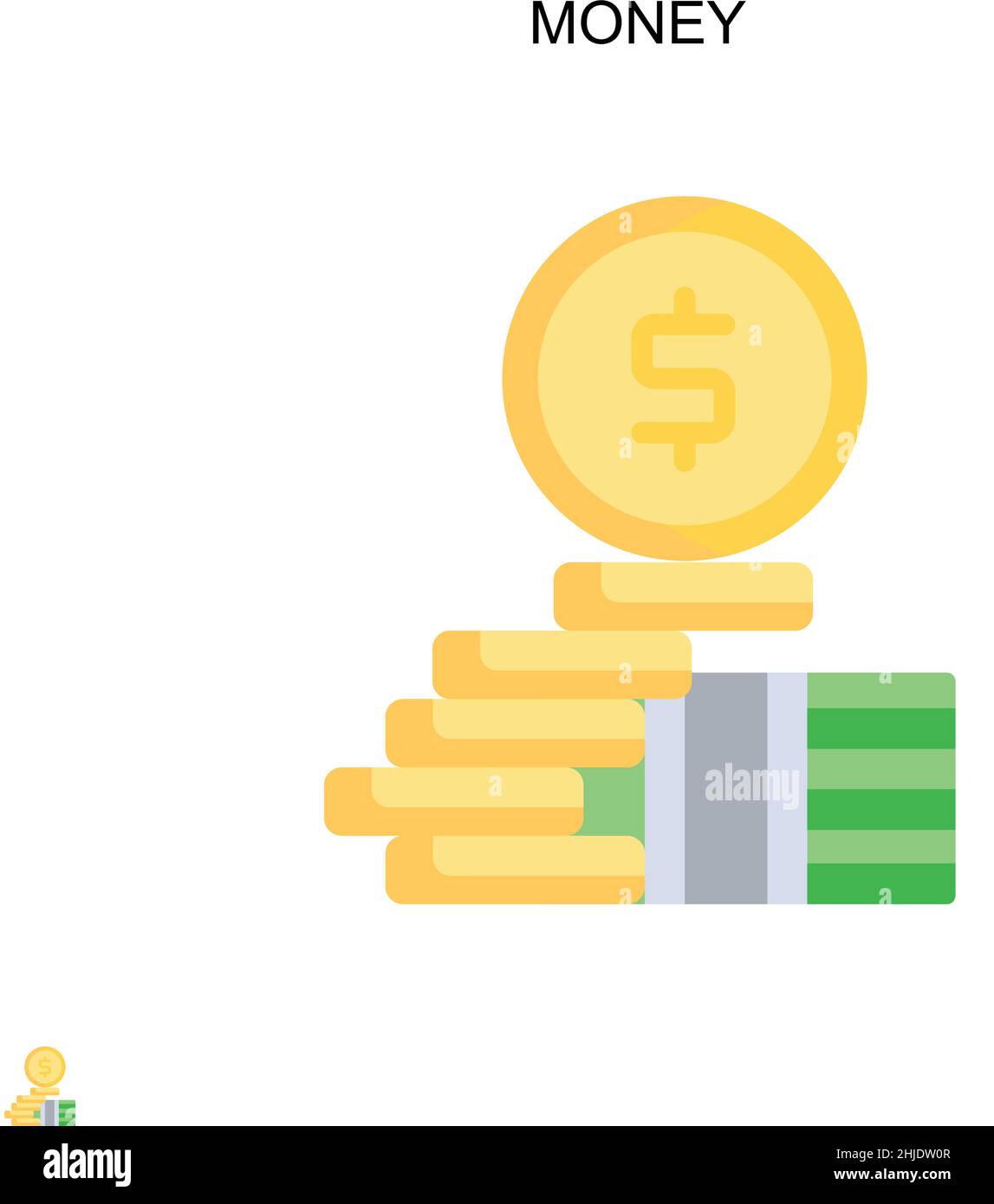 Money Simple vector icon. Illustration symbol design template for web ...