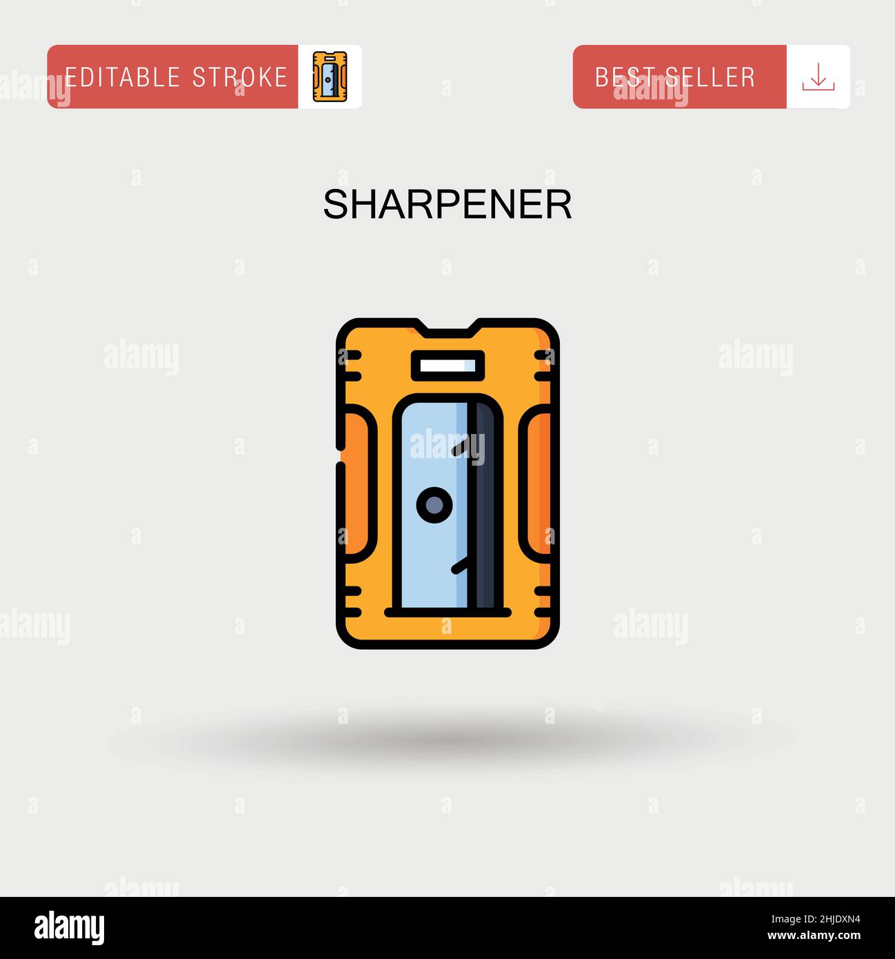 Pencil sharpener white background Stock Vector Images - Alamy