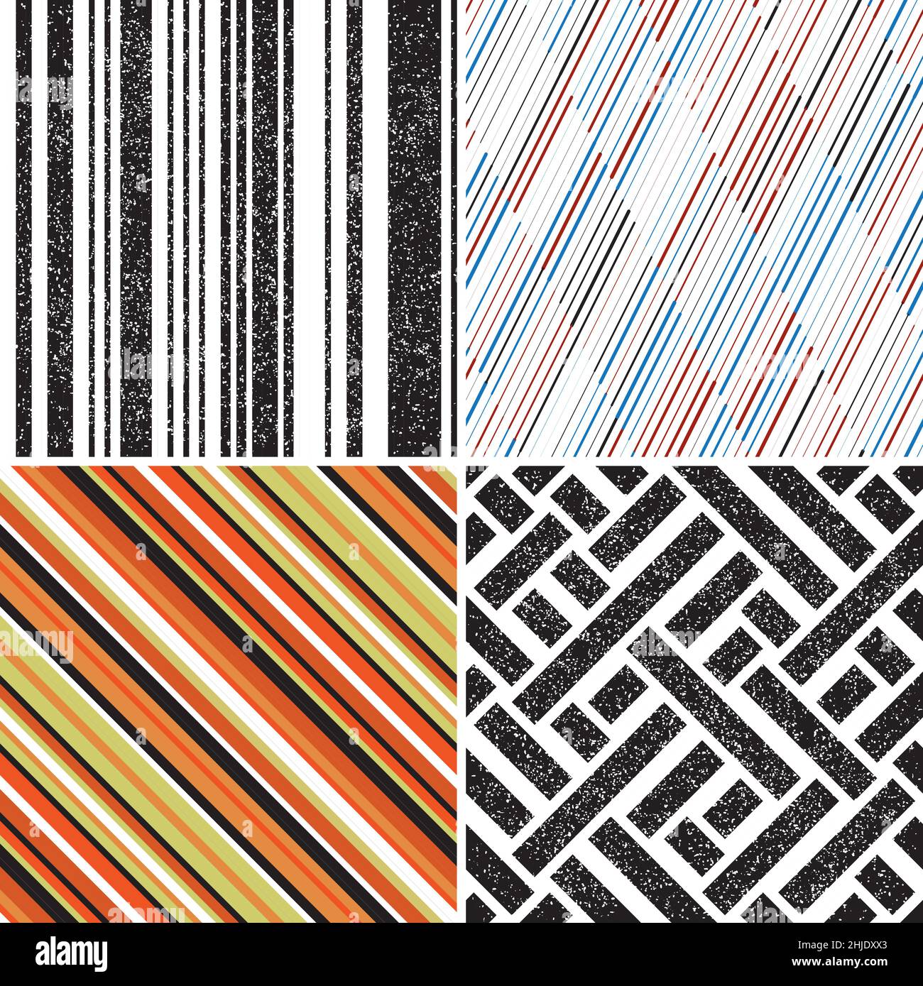 6 different vector patterns in the same package(eps). One pattern is paid and 5 are free (white dividing lines) Stock Vector