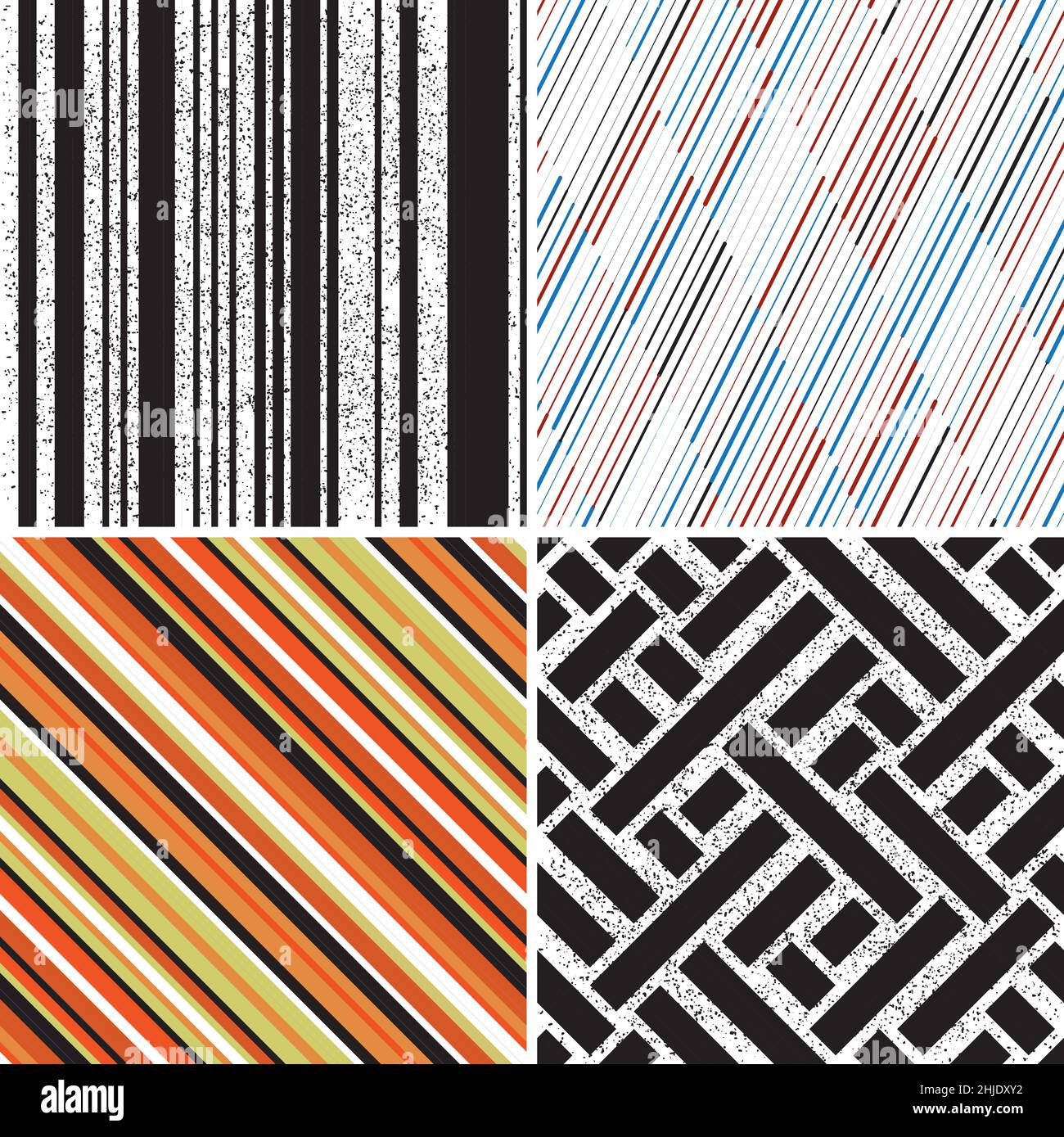 6 different vector patterns in the same package(eps). One pattern is paid and 5 are free (white dividing lines) Stock Vector