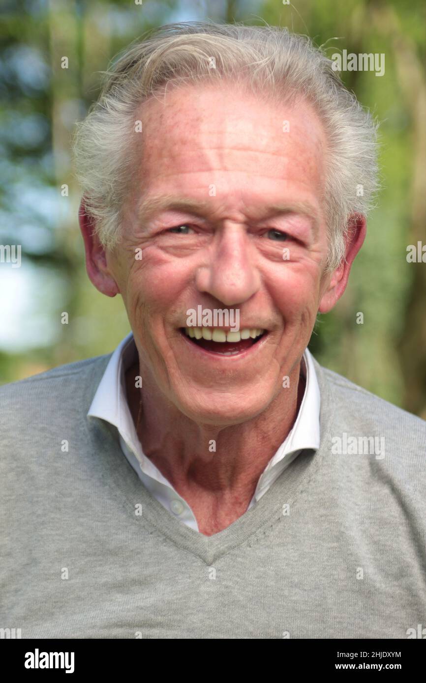 Beautiful old man outside Stock Photo - Alamy