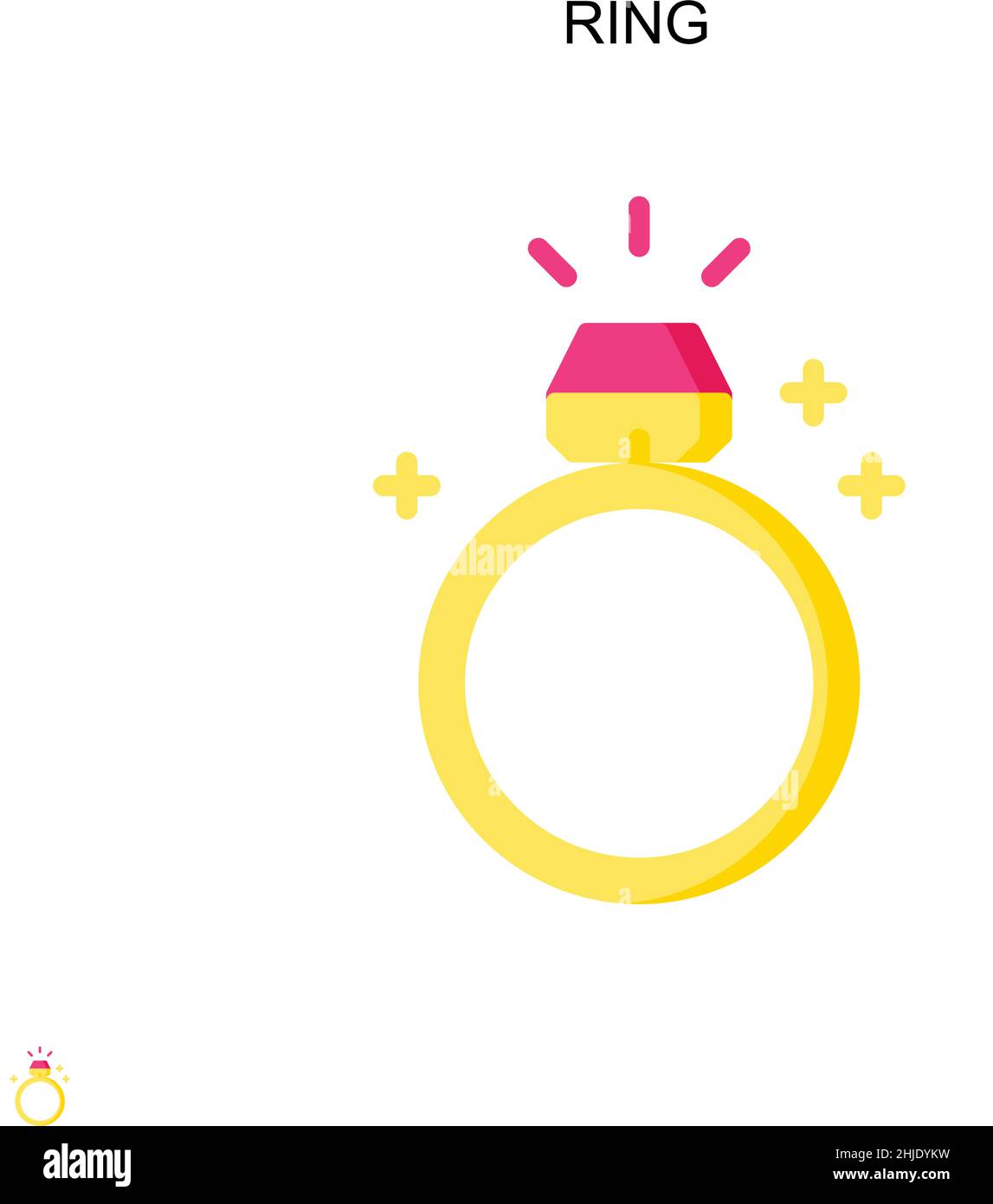 Ring Simple vector icon. Illustration symbol design template for web ...
