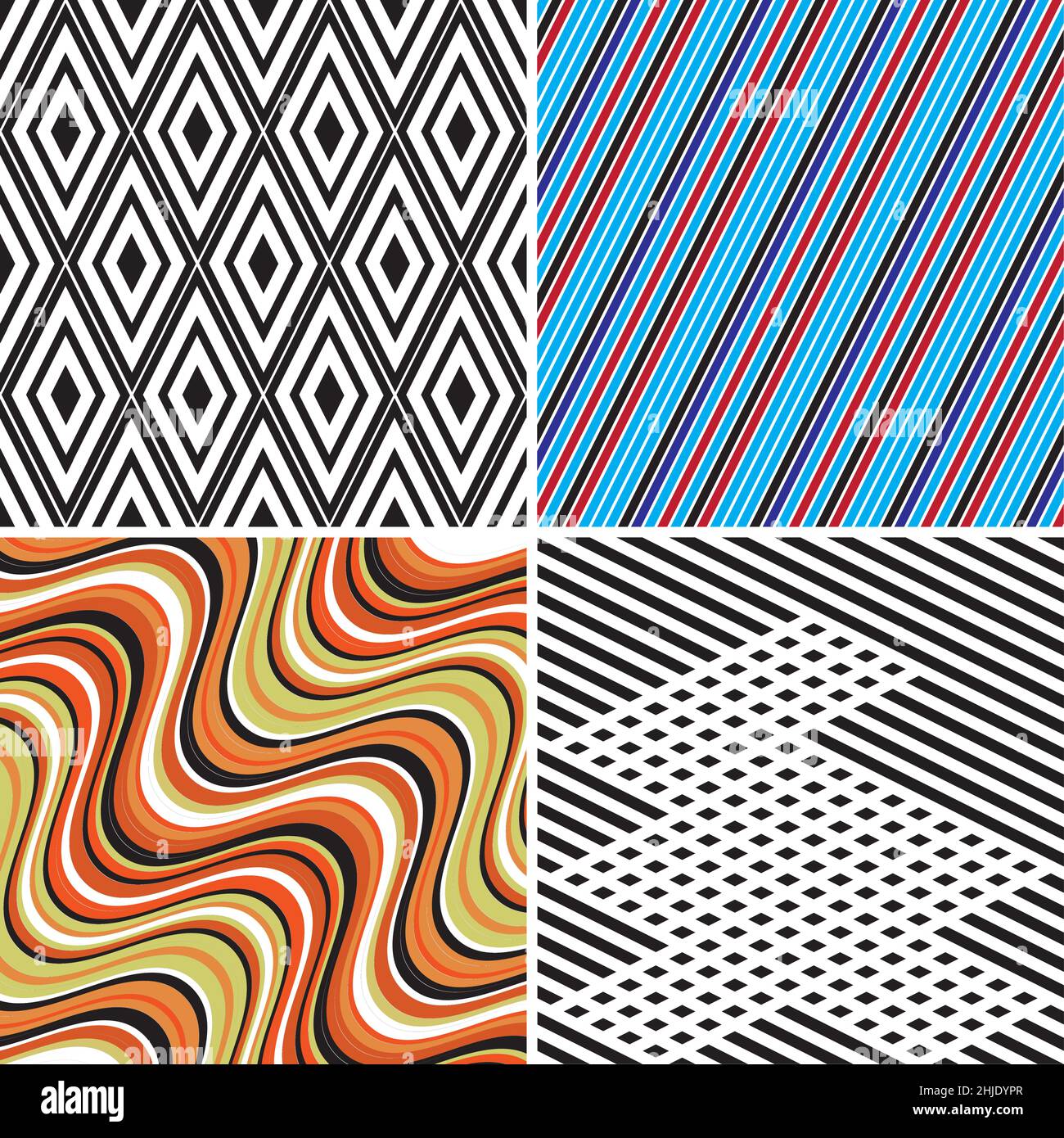 4 different vector patterns in the same package(eps). One pattern is ...
