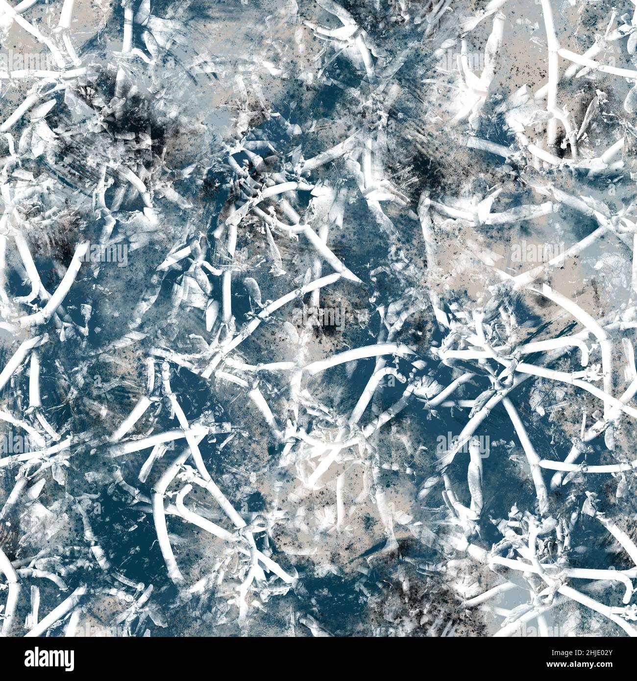 Seamless navy blue and white abstract grungy seamless surface pattern ...