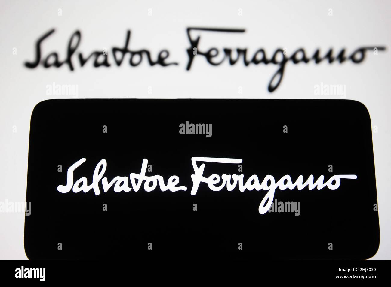 Ferragamo logo hi-res stock photography and images - Alamy, image size:1300x956