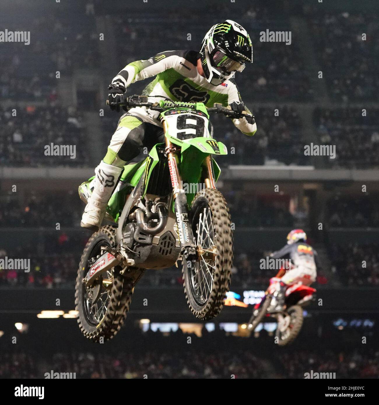 Anaheim, CA, USA. 9th Jan, 2022. ADAM CIANCIARULO competing in the 450 SX class heats at Monster