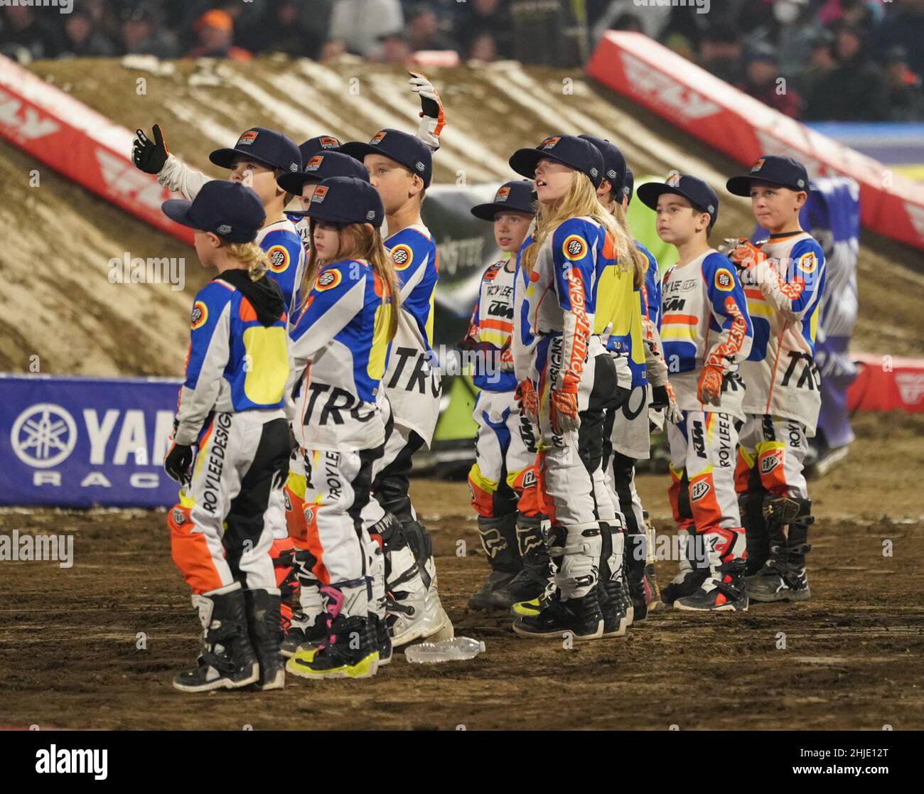 Anaheim, CA, USA. 9th Jan, 2022. Monster Energy AMA Supercross 2022 Opening Day at Angel Stadium