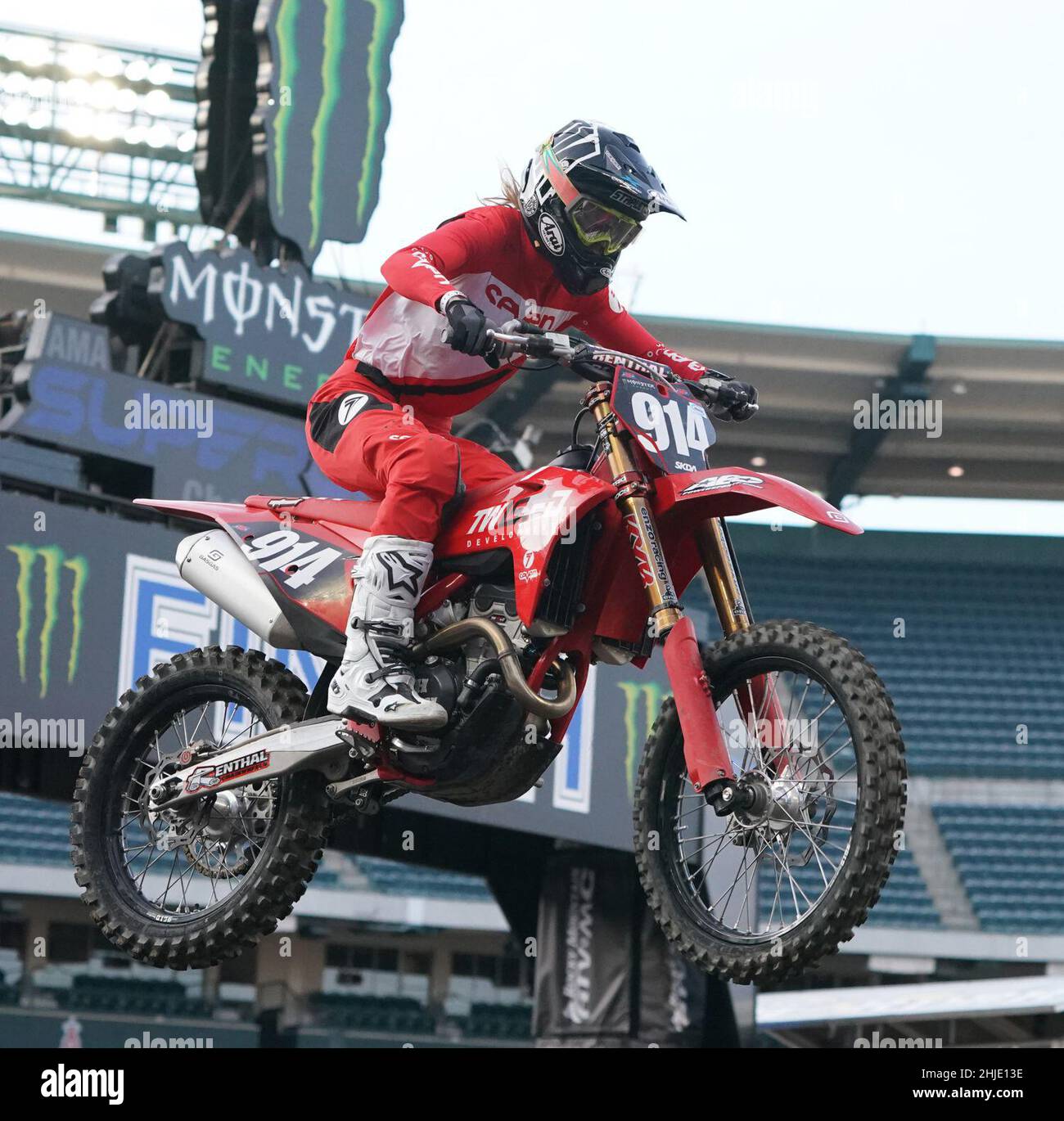 Anaheim, CA, USA. 9th Jan, 2022. GERAN STAPLETON competing in the 250