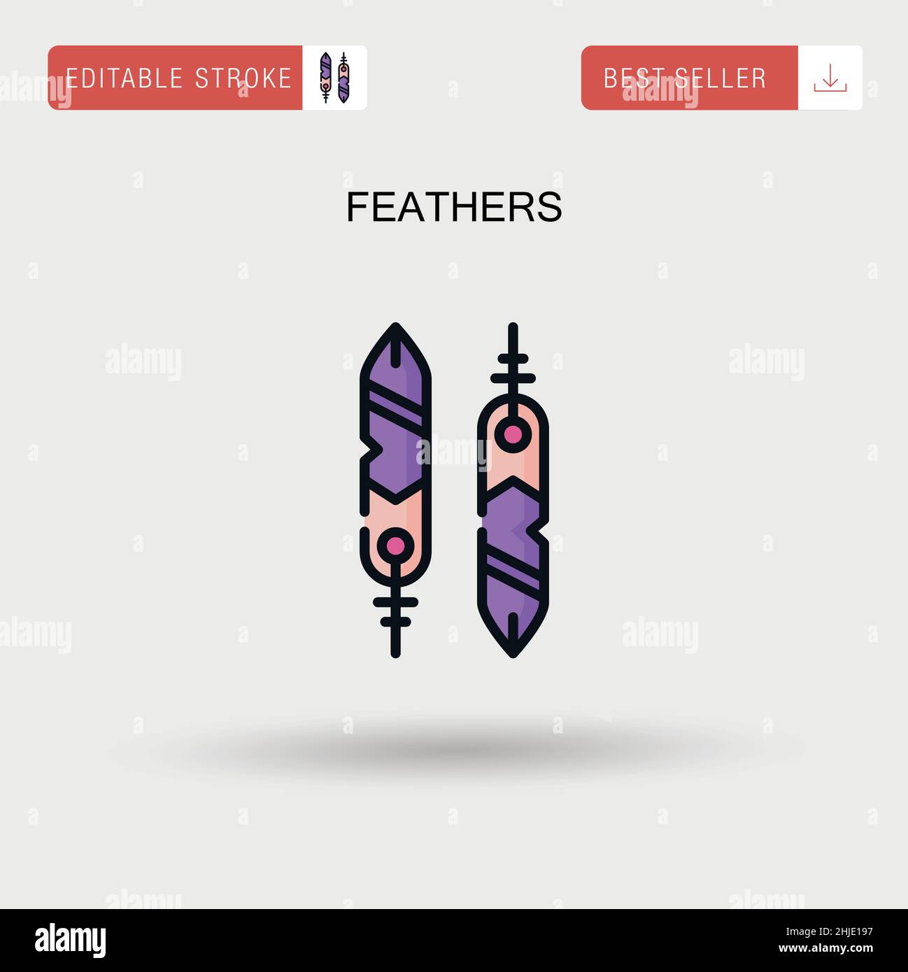 Feathers falling Stock Vector Images - Alamy