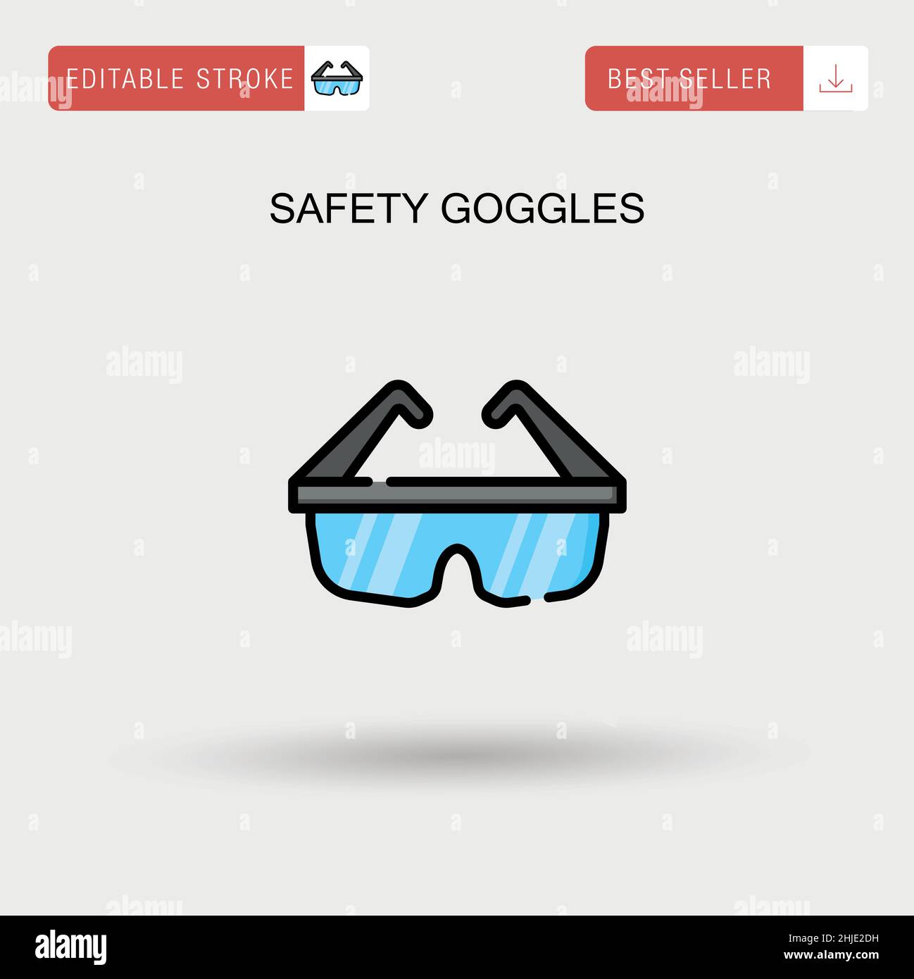 White background science goggles hi-res stock photography and images ...