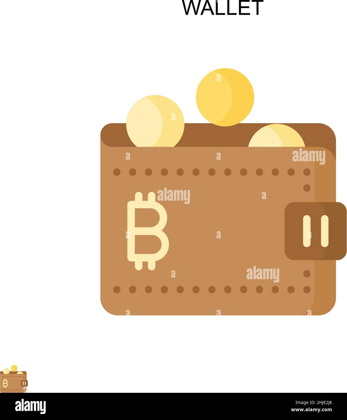 Wallet Simple vector icon. Illustration symbol design template for web ...