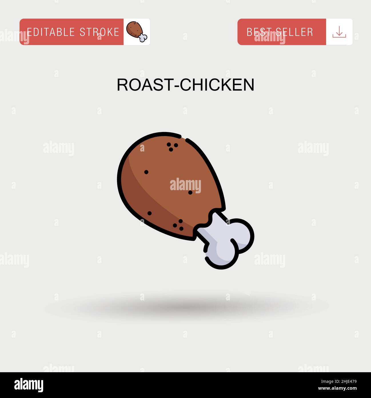 Chicken roasted vegetables Stock Vector Images - Alamy