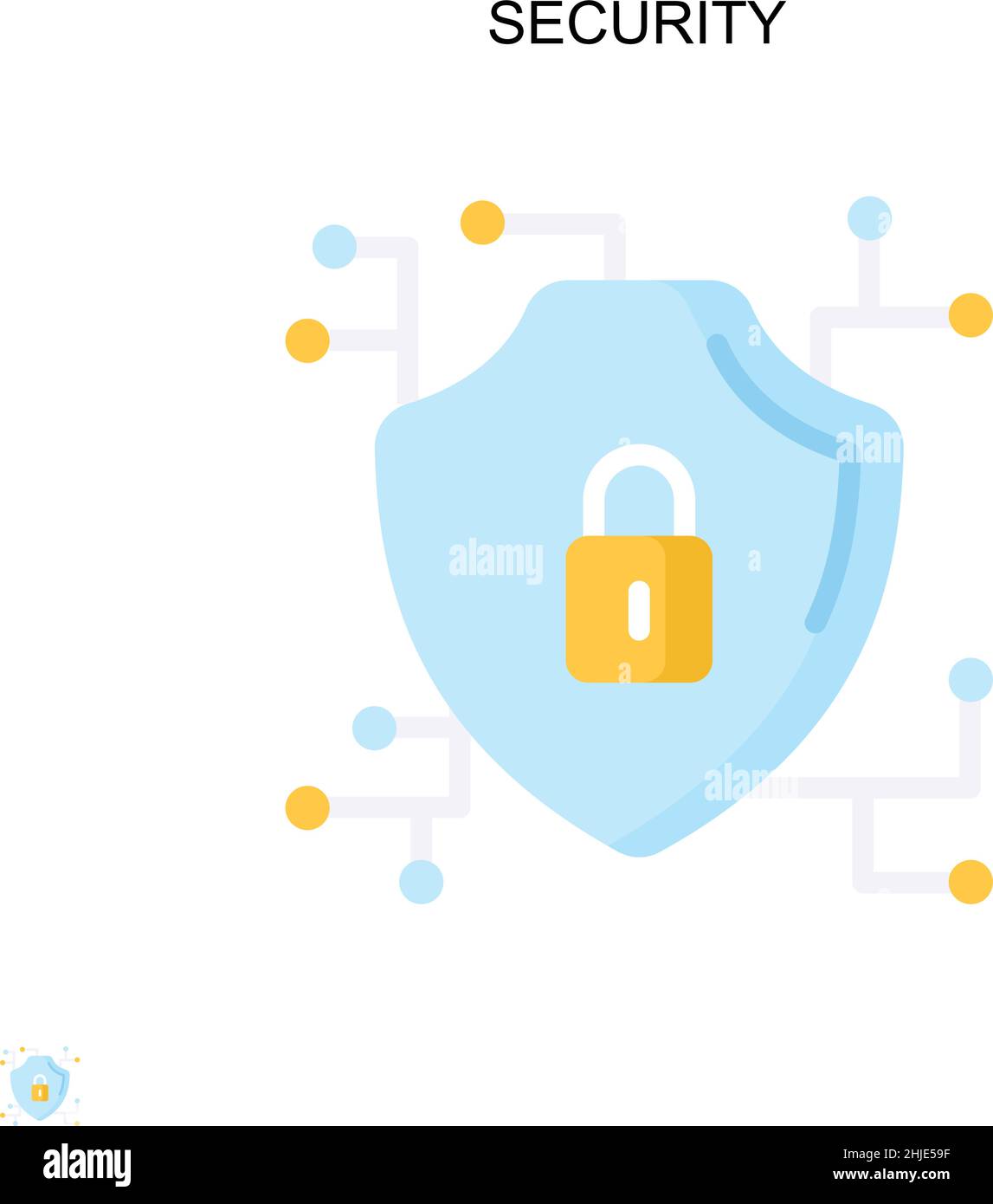 Security Simple vector icon. Illustration symbol design template for ...