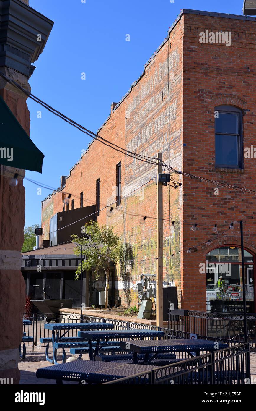 The historic downtown, Fort Collins CO Stock Photo Alamy