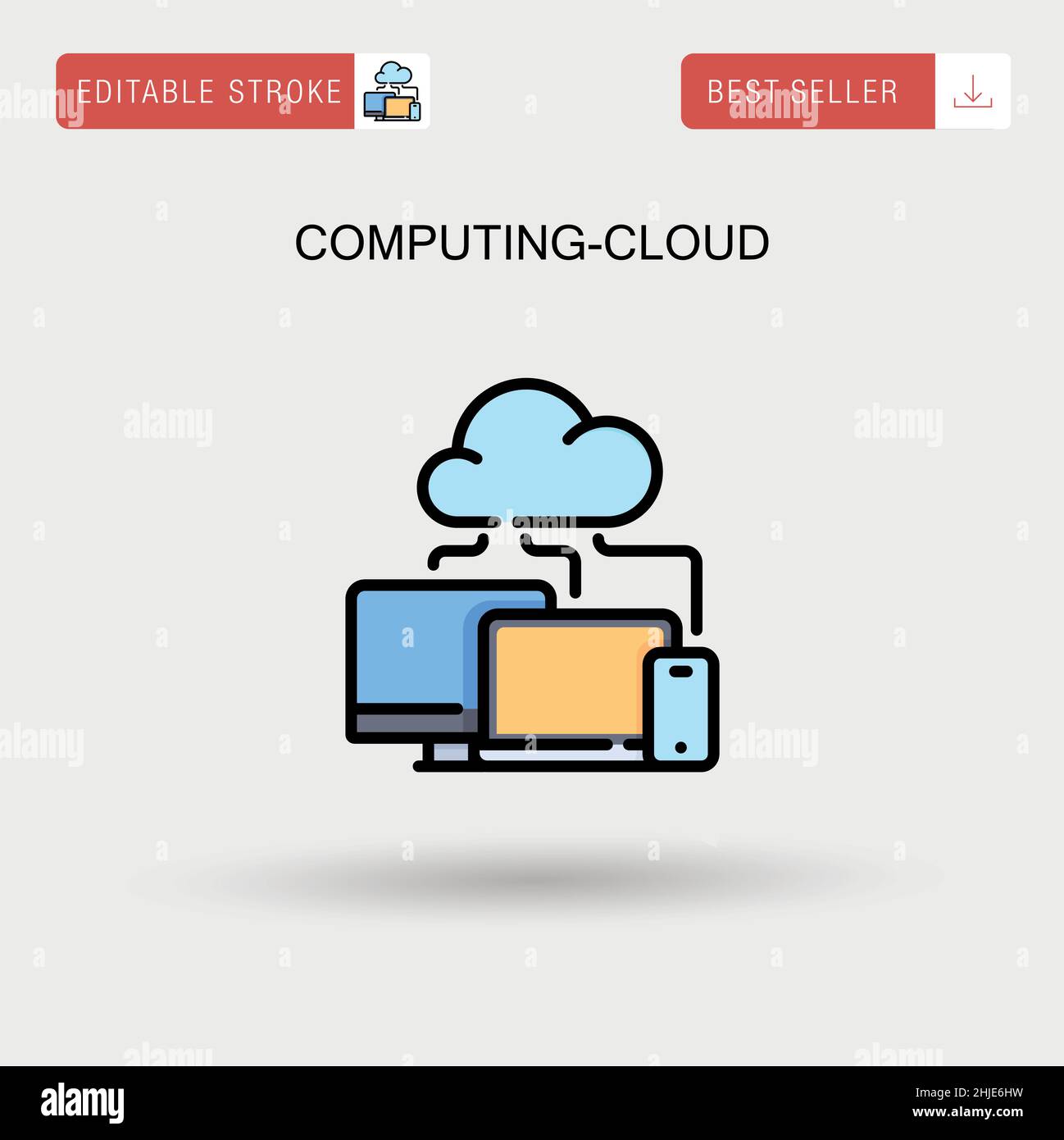 Cloud computing business concept Stock Vector Images - Alamy