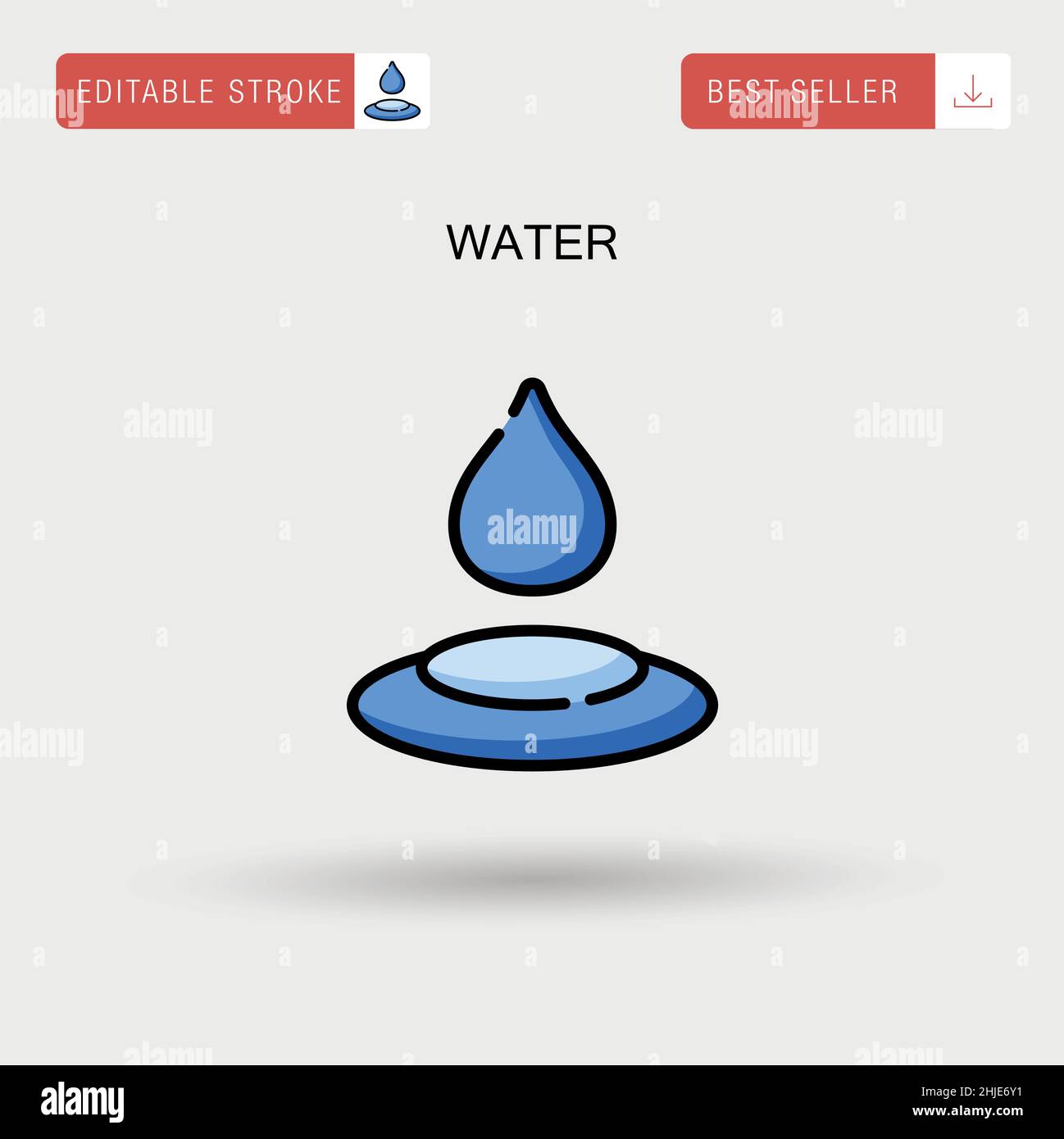 Summer blue water splash Stock Vector Images - Alamy