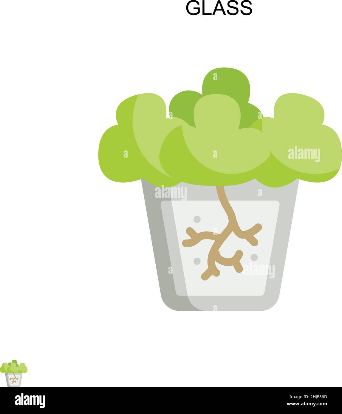 Glass Simple vector icon. Illustration symbol design template for web ...