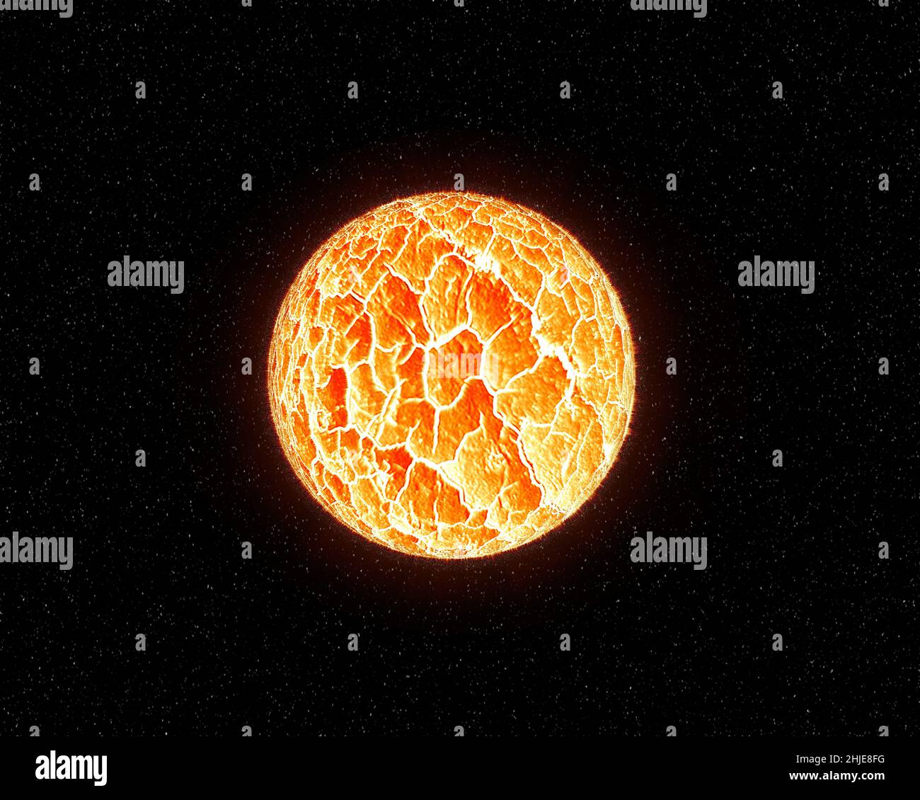 Sun. Global warming Stock Photo
