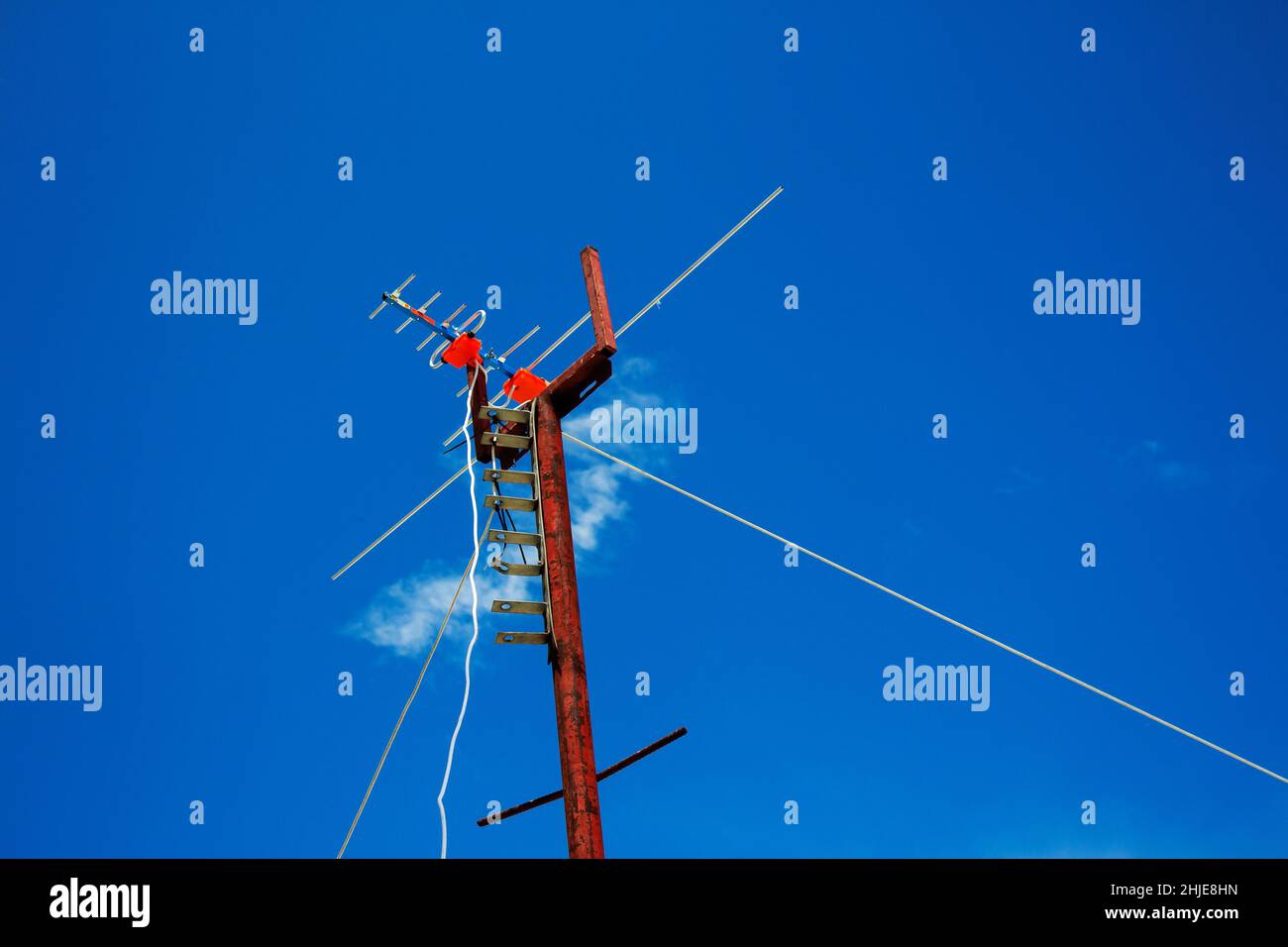 television antenna Stock Photo