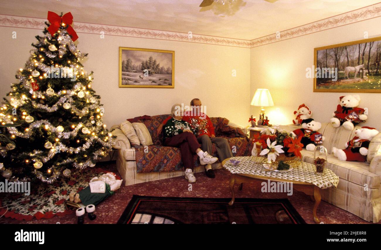 usa massachussetts rehoboth; decoration interieure; christmas Stock Photo