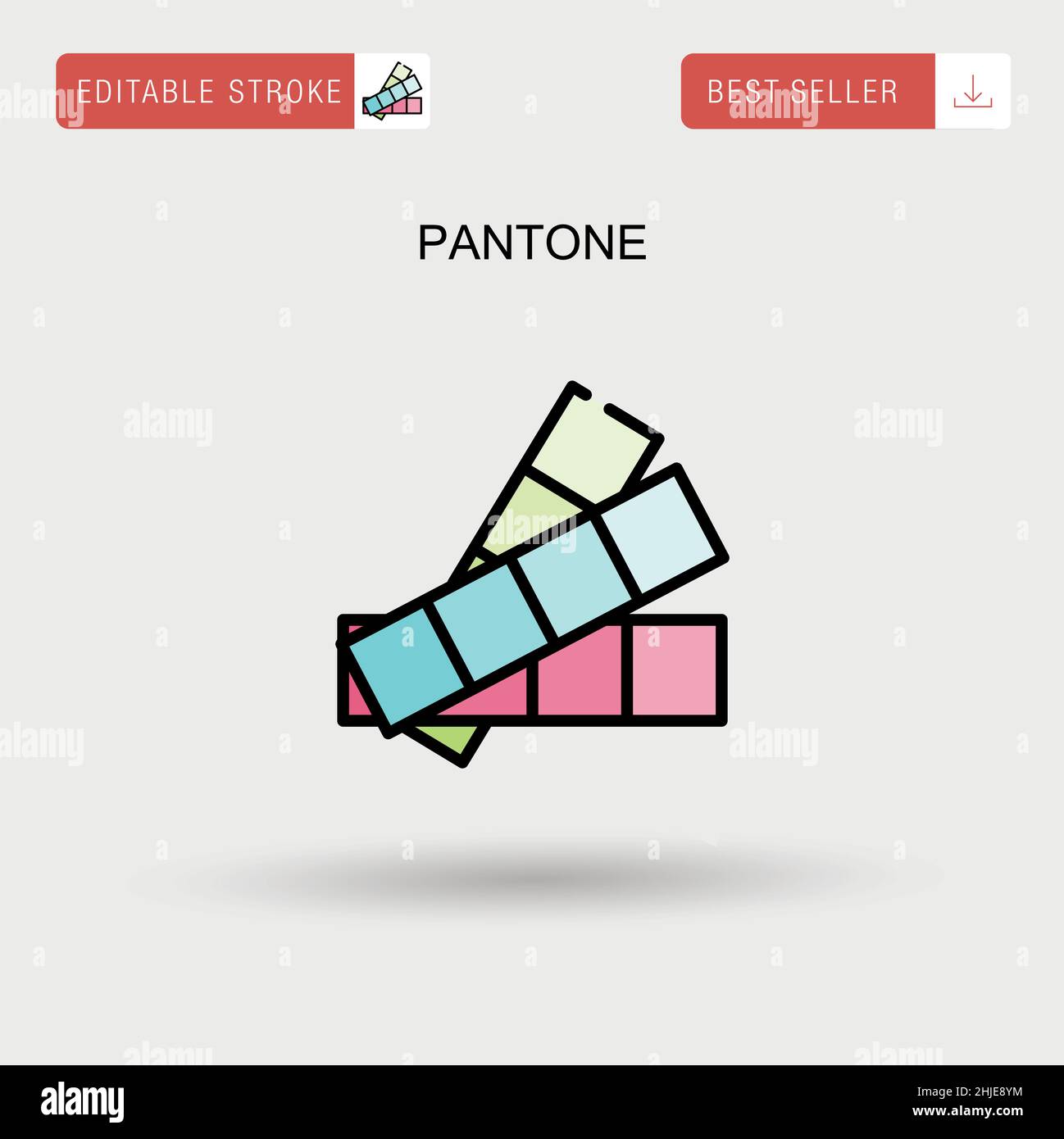 Pantone Simple vector icon Stock Vector Image & Art - Alamy