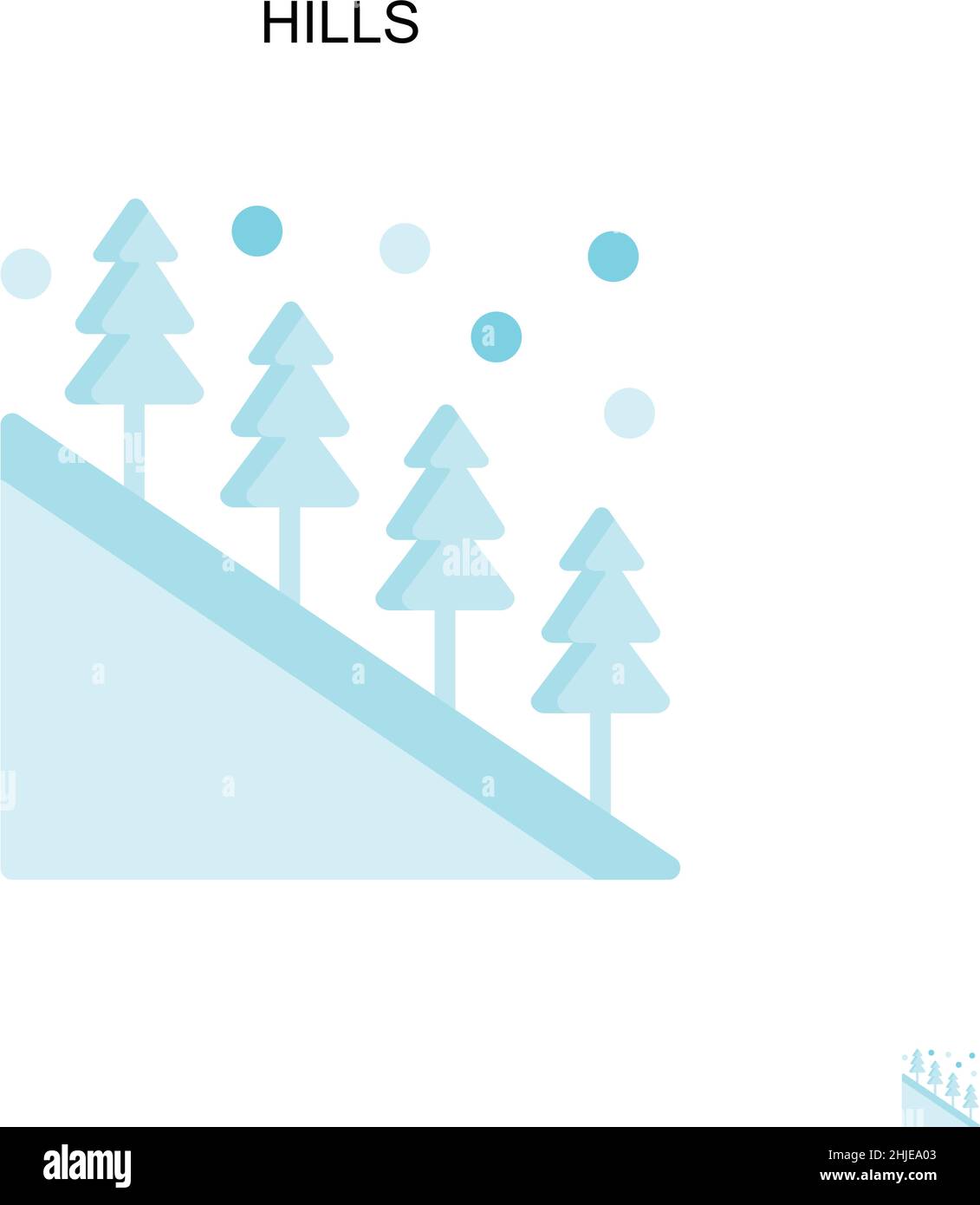Landscape background design hills Cut Out Stock Images & Pictures - Alamy