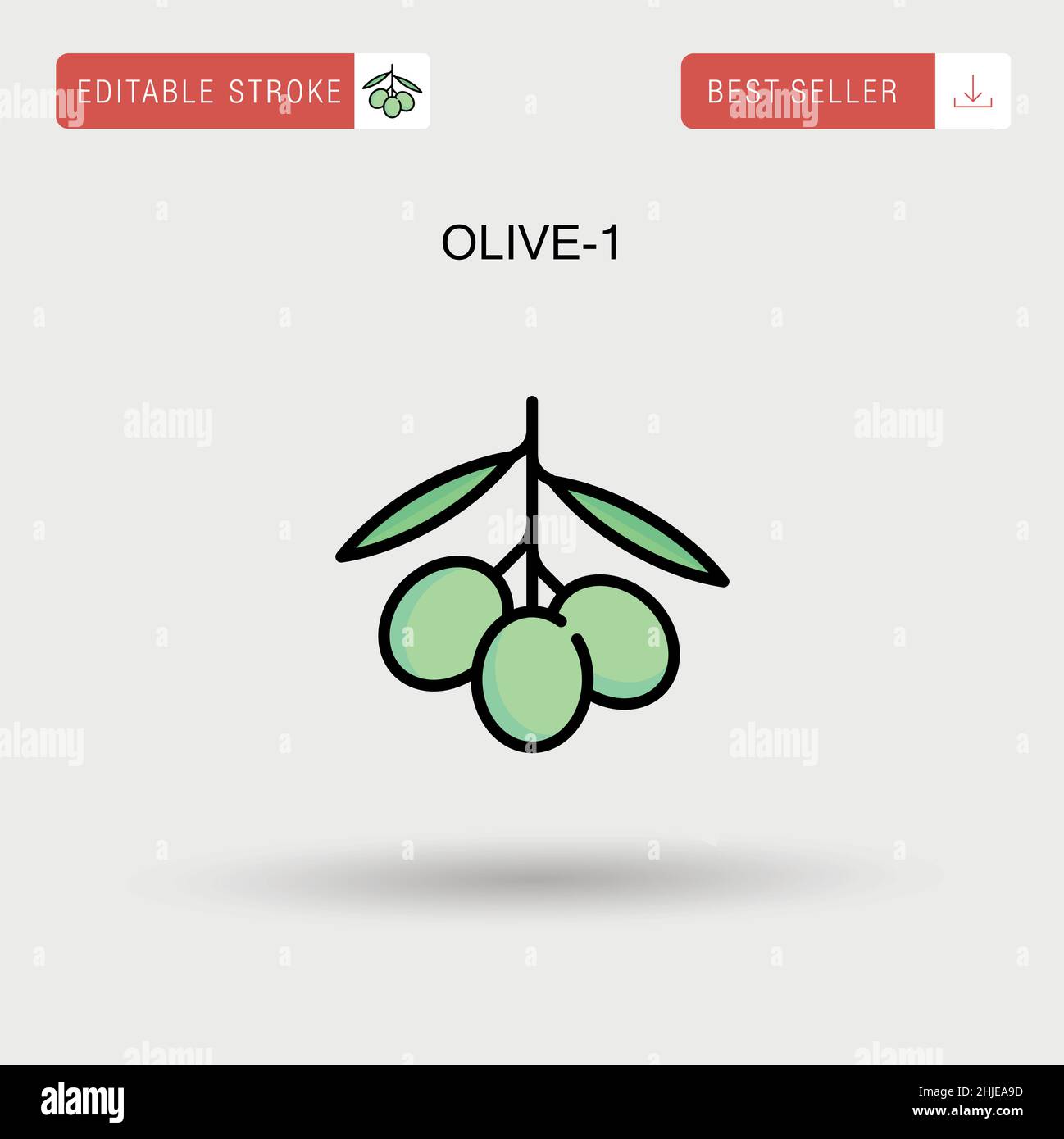 Olive1 Simple vector icon Stock Vector Image & Art Alamy