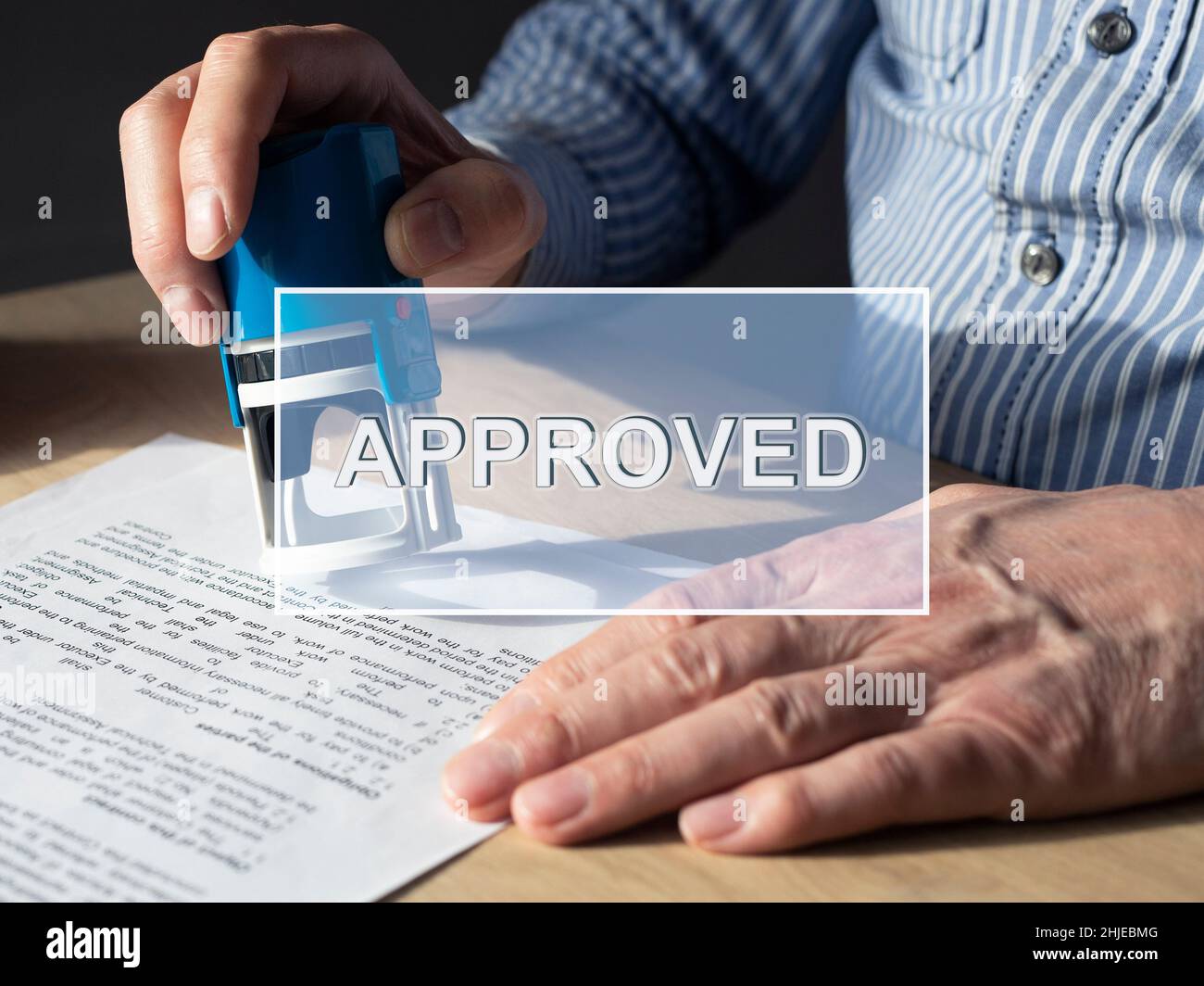 Insurance Stamping Example Stamper insurance contract document hi-res stock photography and images ...
