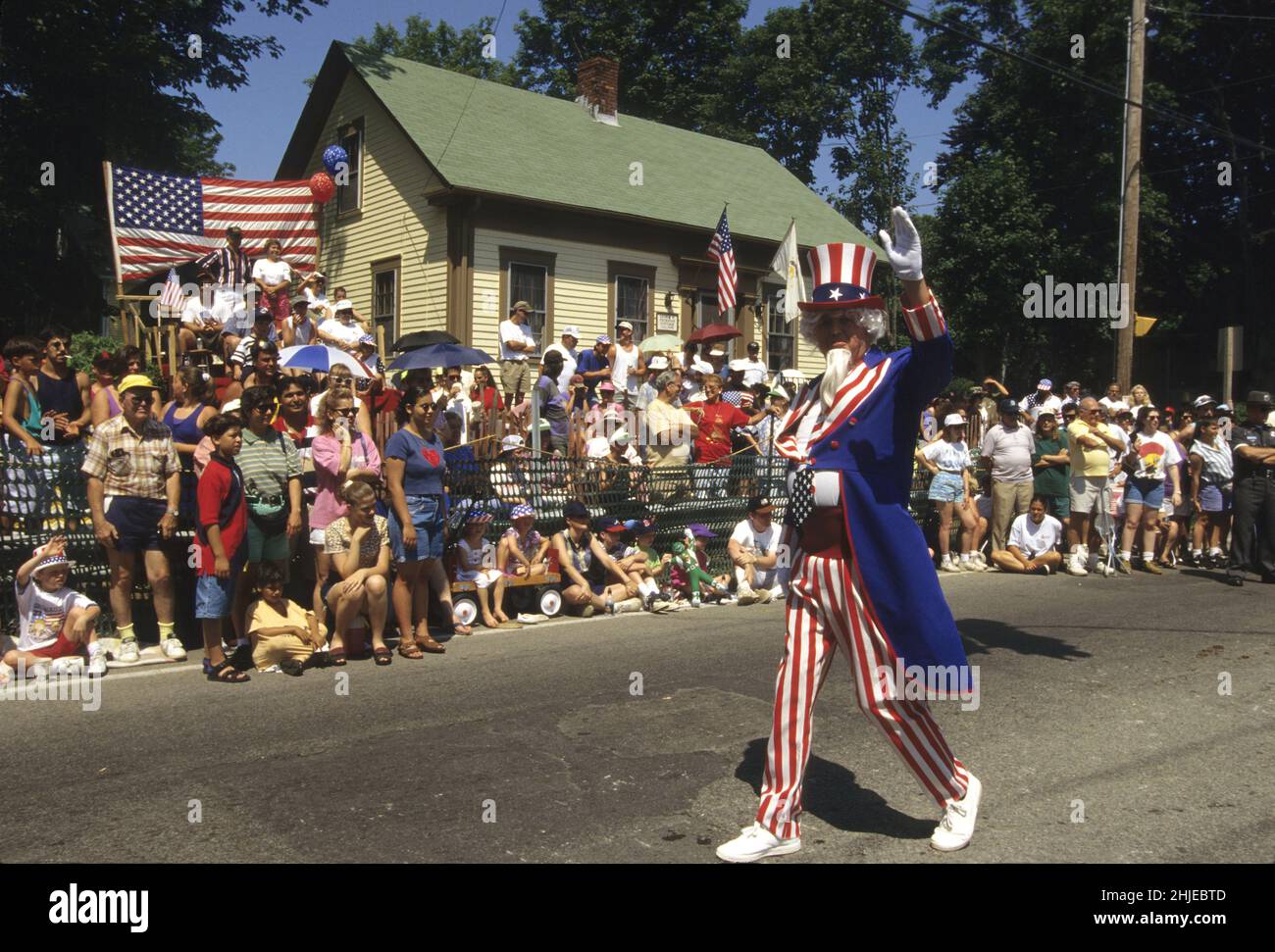 La plus ancienne parade Bristol RI, Fete independance 4 Juillet Stock Photo