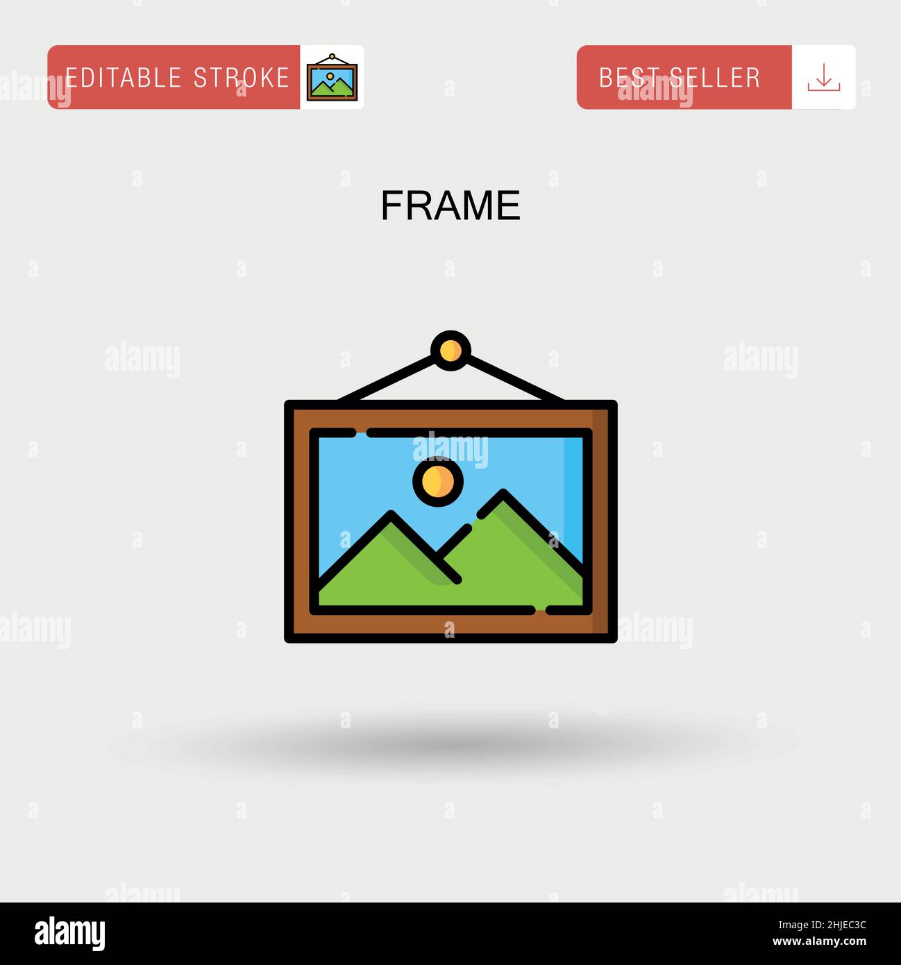 Frame Simple vector icon Stock Vector Image & Art - Alamy