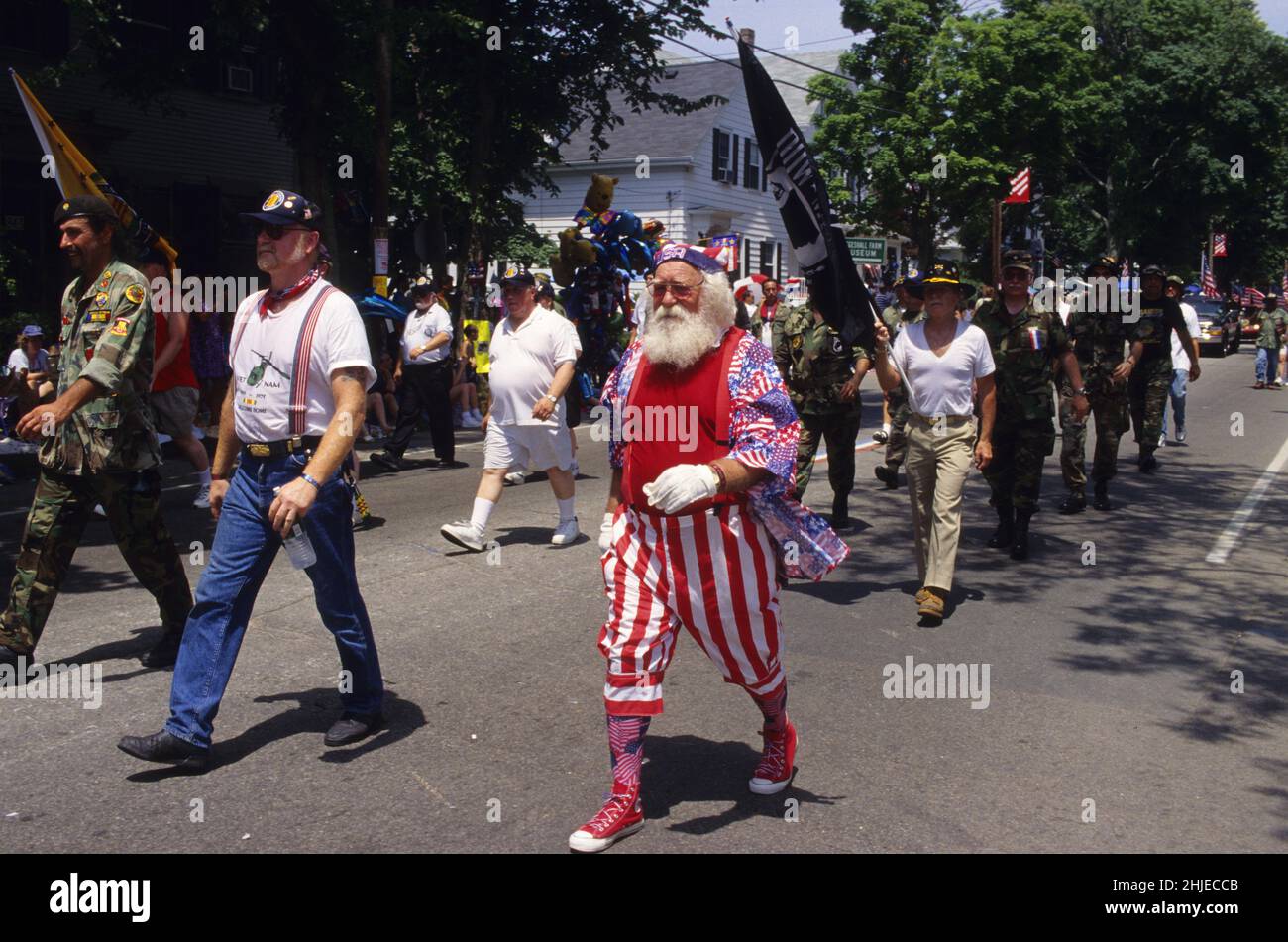 La plus ancienne parade Bristol RI, Fete independance 4 Juillet Stock Photo
