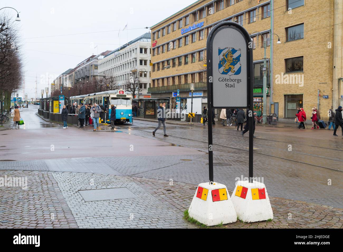 SWEDEN DECEMBER 23, 2019 Sign with on it in the center of the sweden's