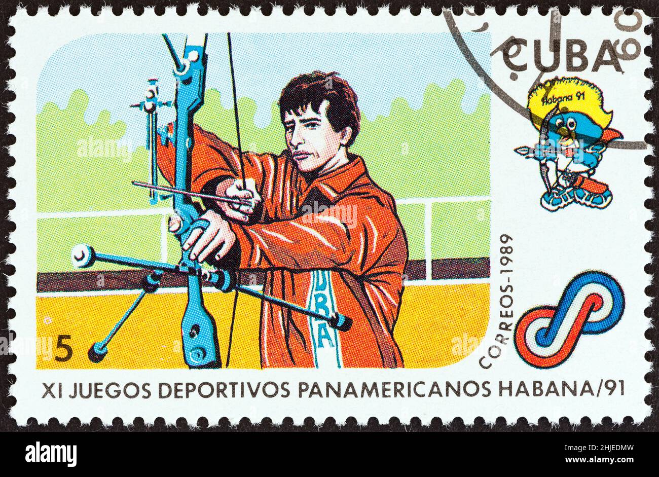 CUBA CIRCA 1989 A stamp printed in Cuba from the