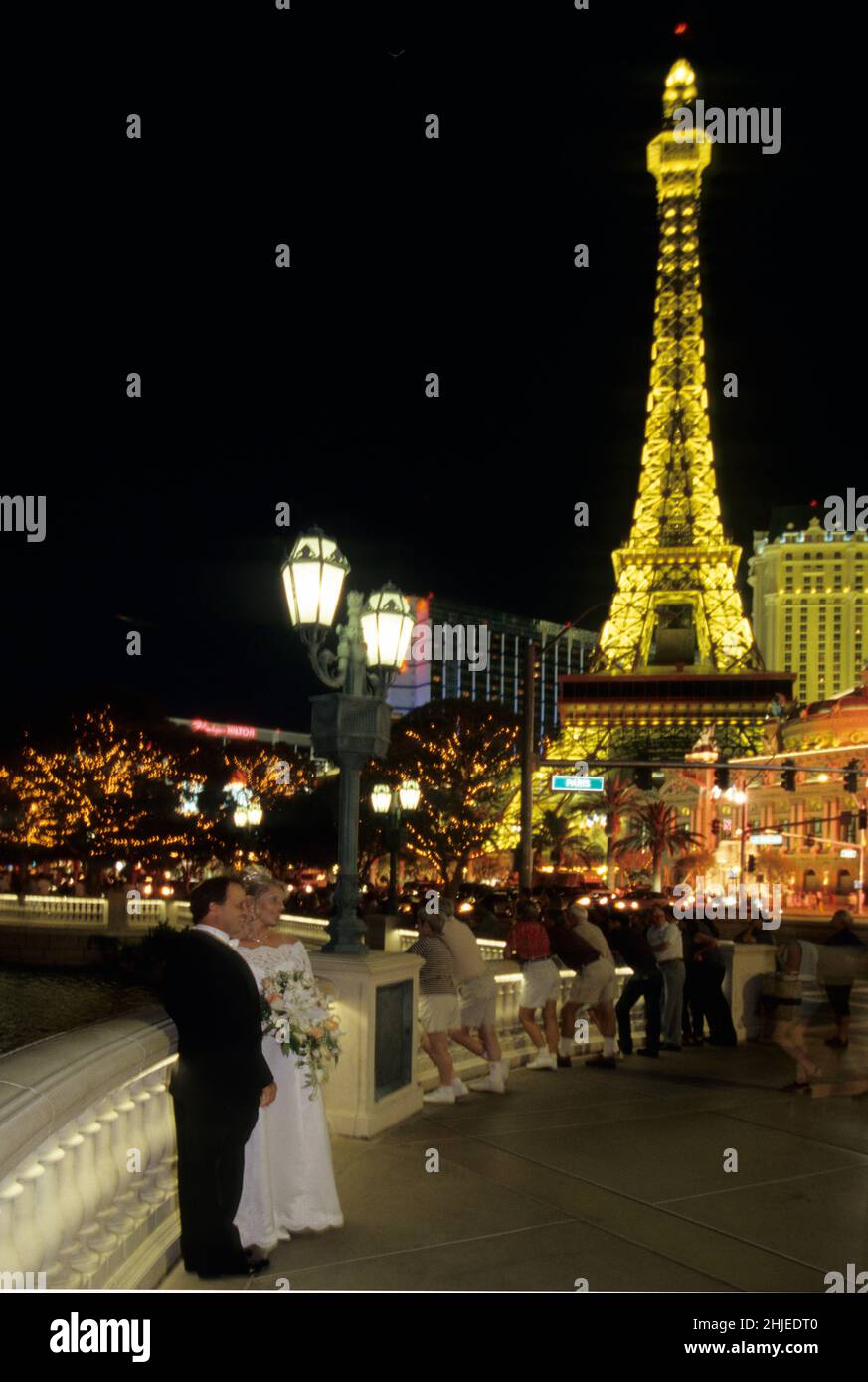 The Paris Hotel Las Vegas from above showing the Eiffel Tower and  Mongolfier Balloon Stock Photo - Alamy