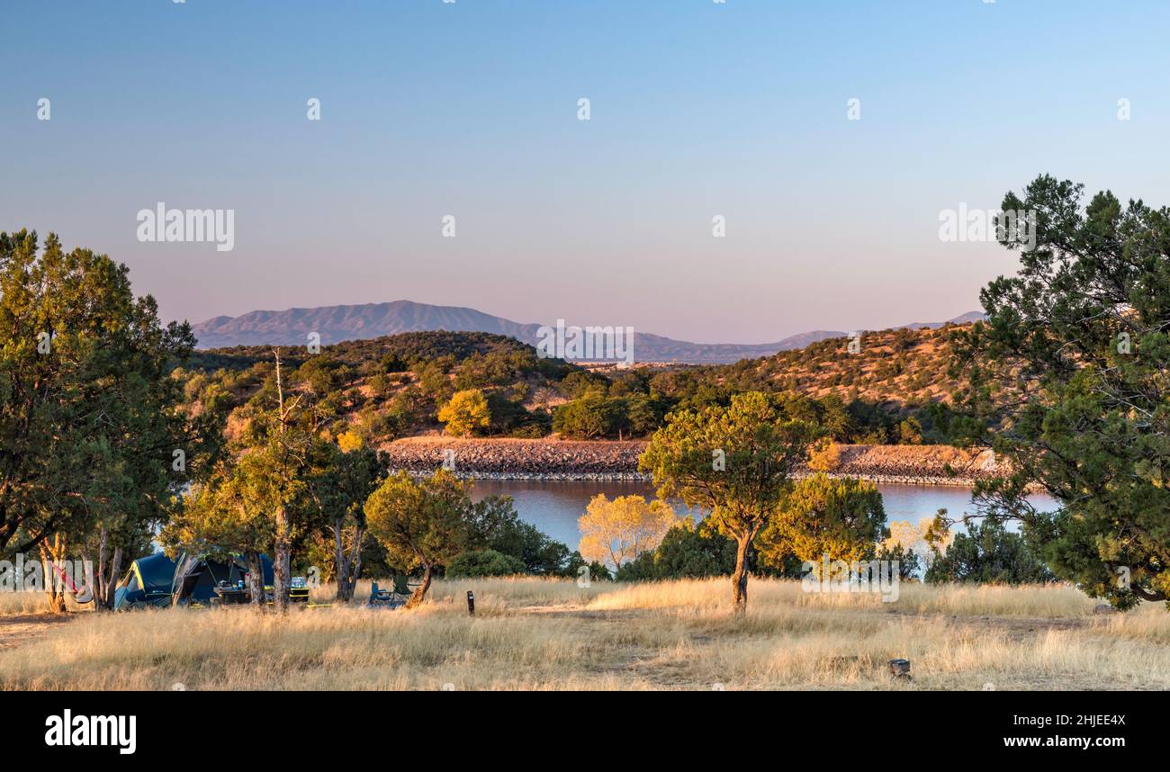 Parker Canyon Lake, sunrise, Lakeview Campground, Patagonia Mountains