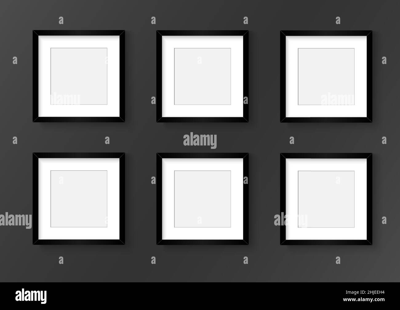 Photo image frame. Wall picture mock up for photograph composition ...