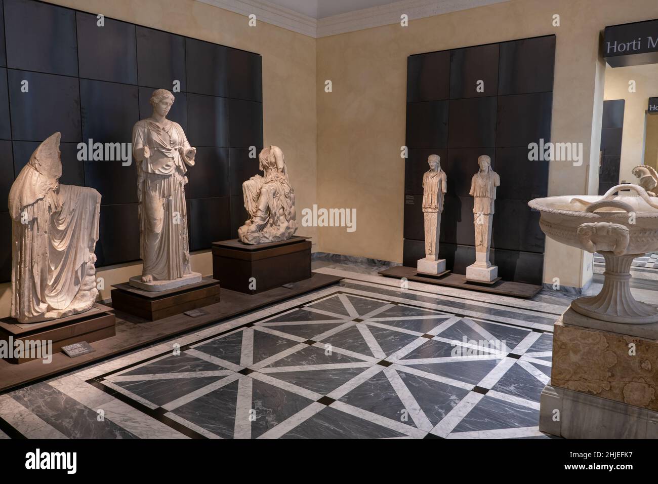 Rome, Italy, Capitoline Museums interior, Halls of the Horti of Maecenas in Palazzo dei Conservatori Stock Photo