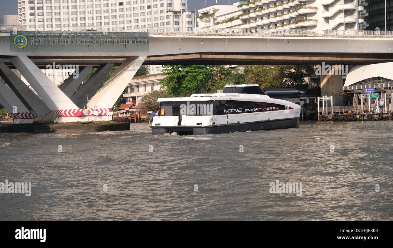 MINE Smart Ferry, Electric Catamaran Chao Phraya River, Bangkok