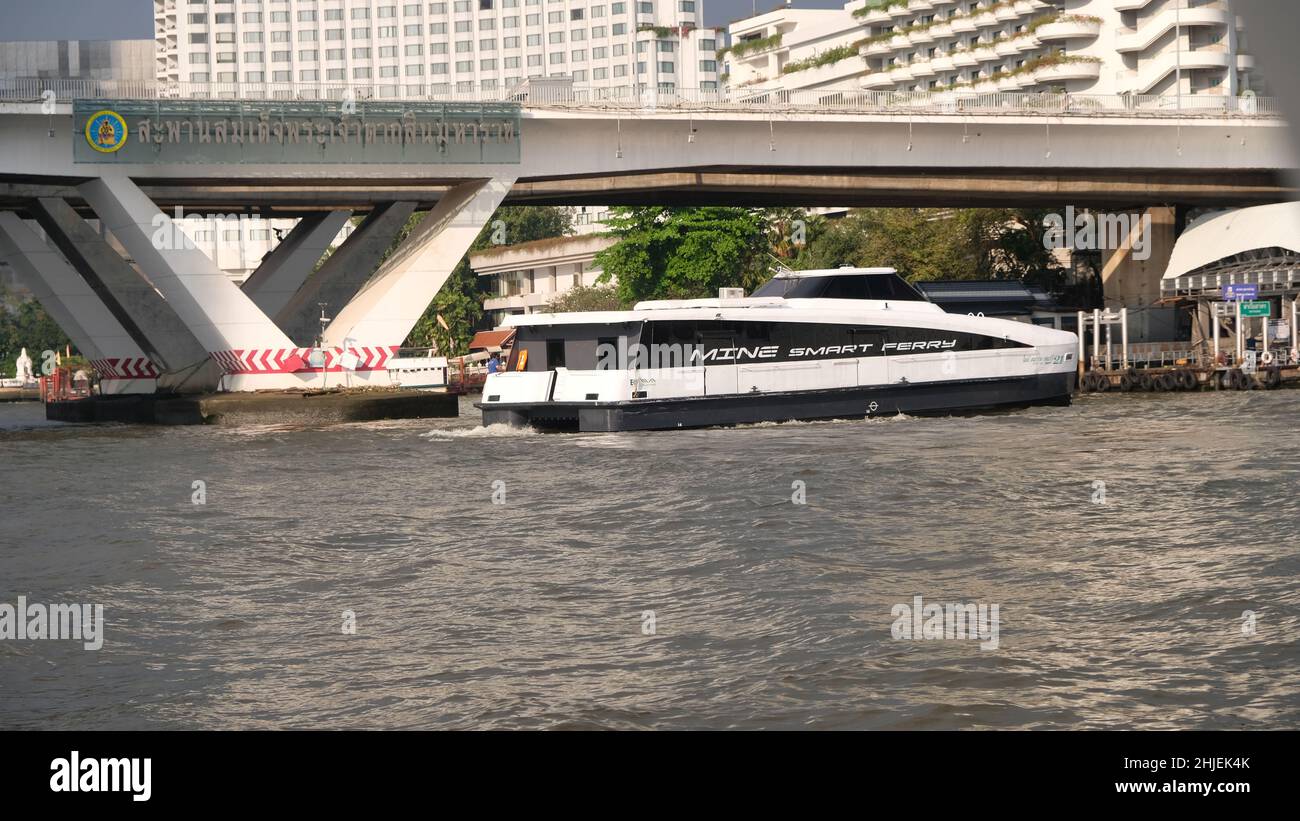 MINE Smart Ferry, Electric Catamaran Chao Phraya River, Bangkok