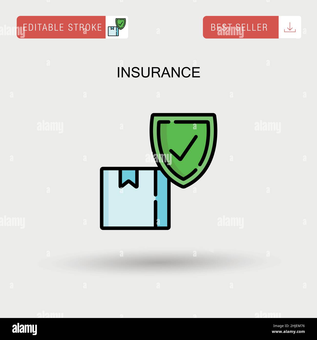 Insurance person accident icon hi-res stock photography and images - Alamy