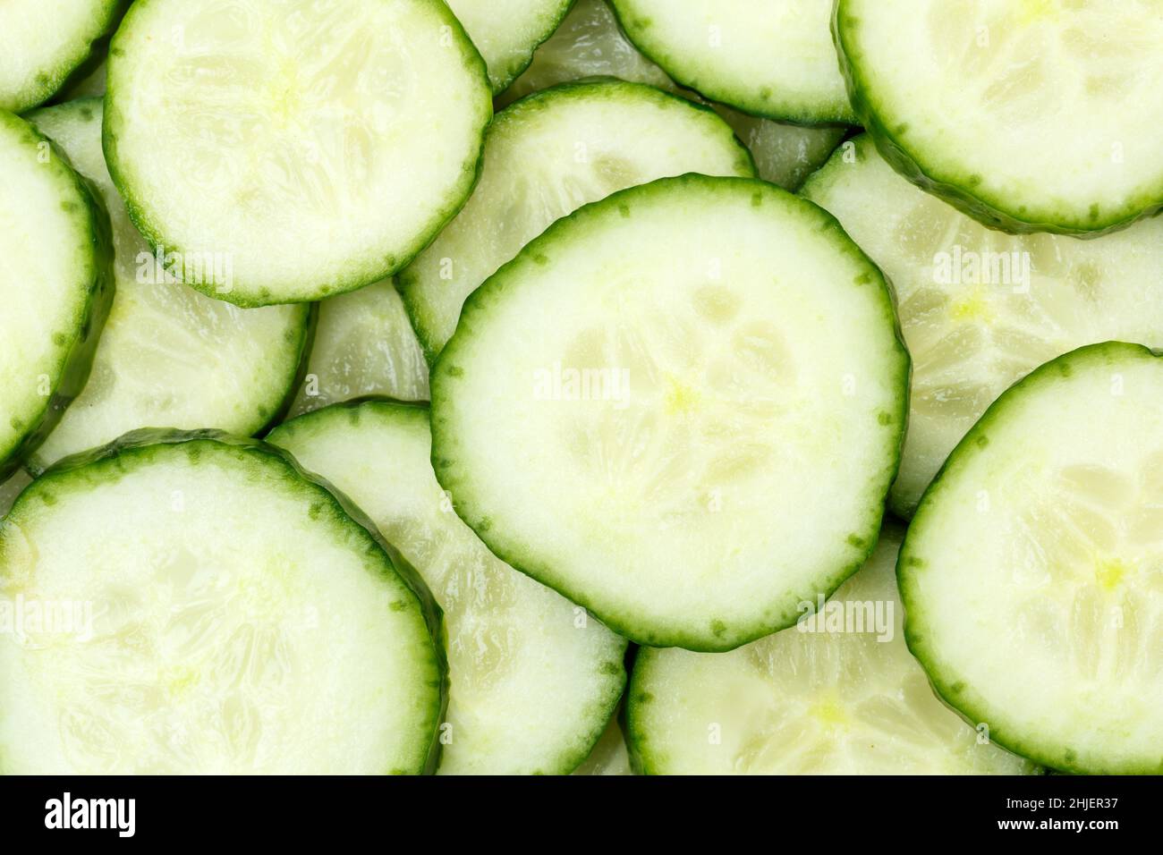 Cucumber cucumbers background vegetable vegetables from above fresh Stock Photo
