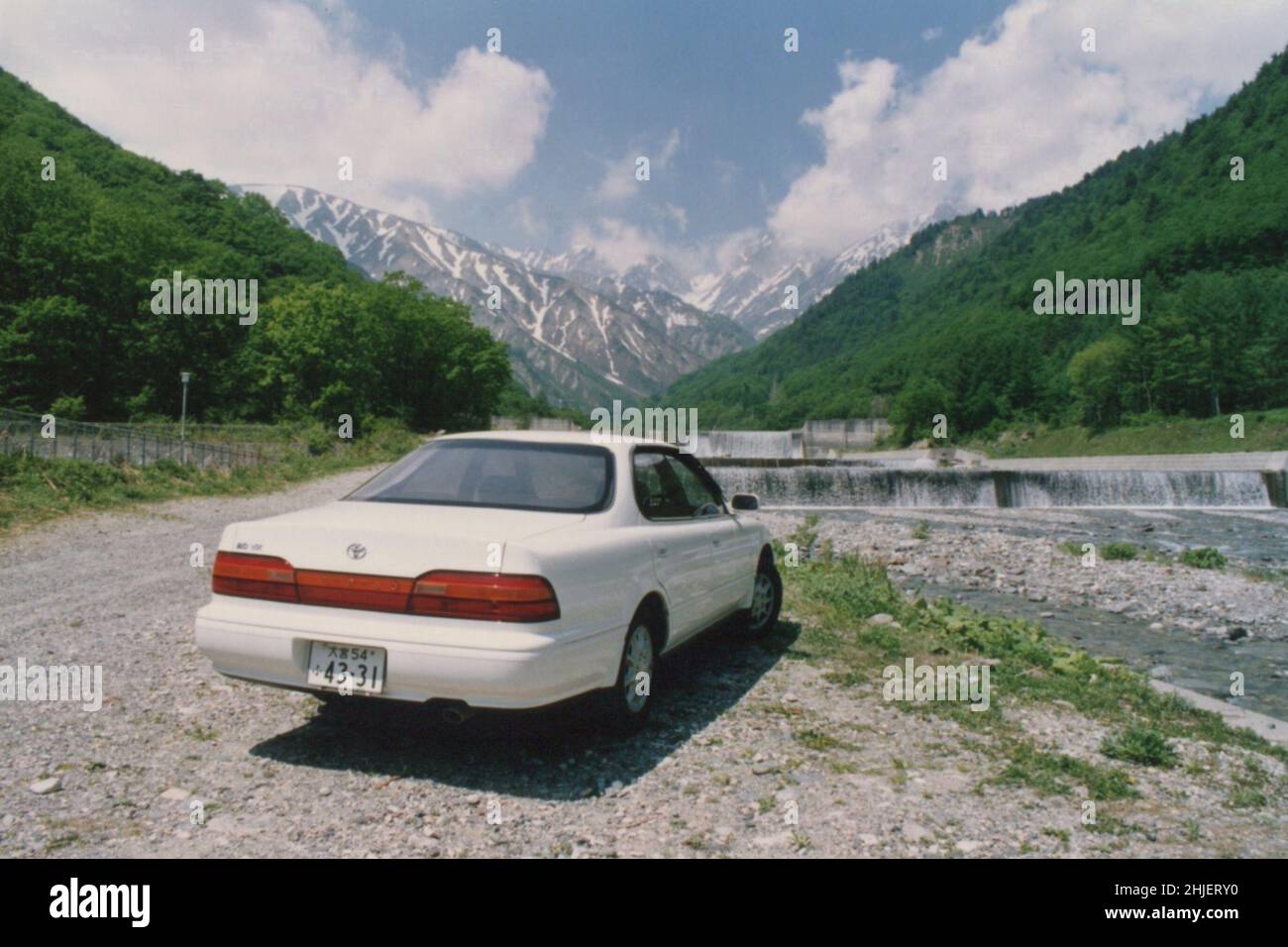 Toyota Car Vista. Scanned Copy of Archival Photo Stock Photo