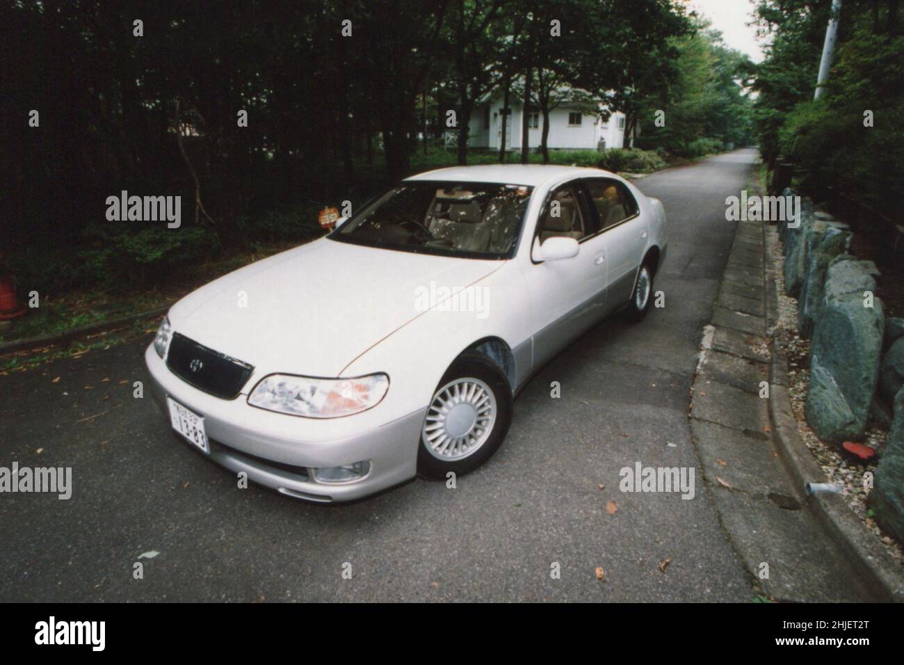 Toyota Car Aristo. Scanned Copy of Archival Photo Stock Photo