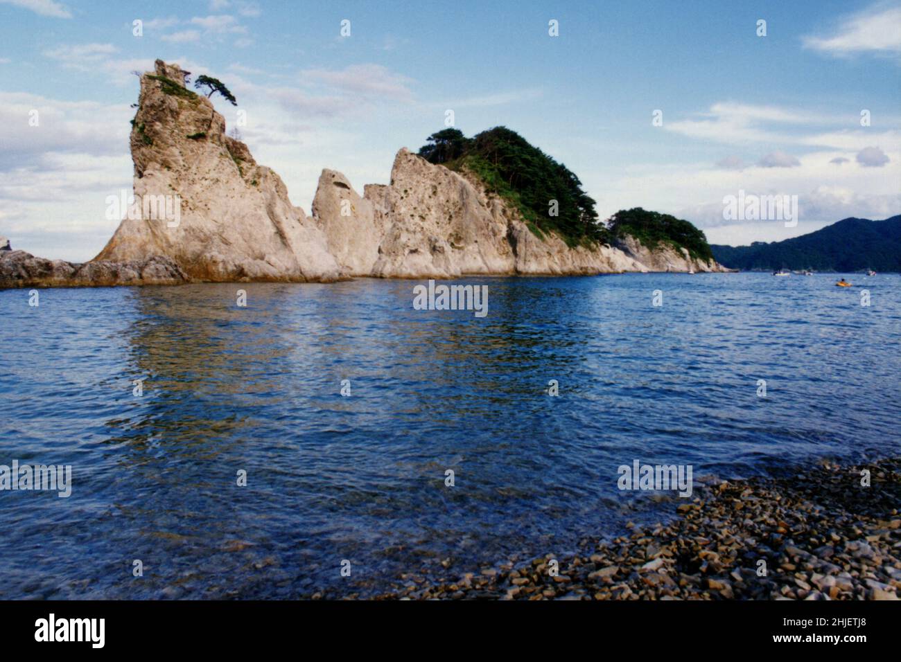 Scanned Copy of Archival Photo Japan Landscape Stock Photo