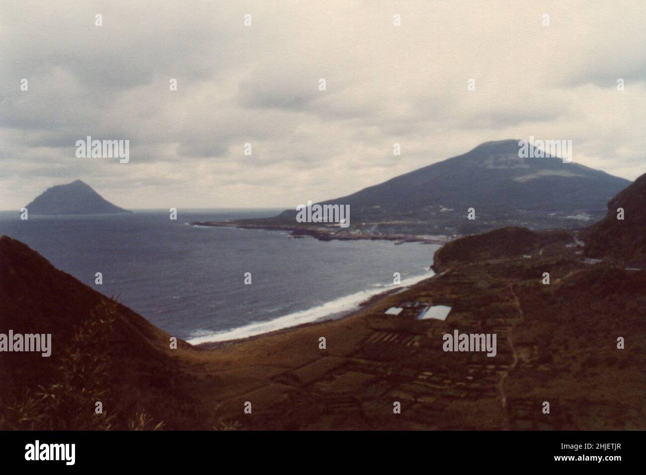Scanned Copy of Archival Photo Japan Landscape Stock Photo