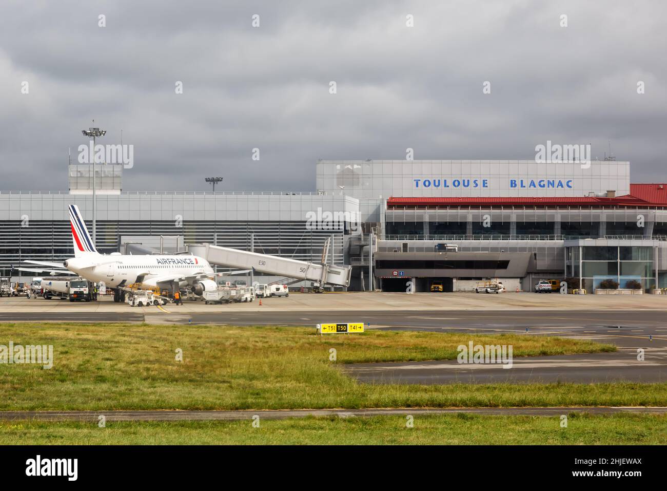 Toulouse, France September 21, 2021 Terminal of Toulouse Blagnac